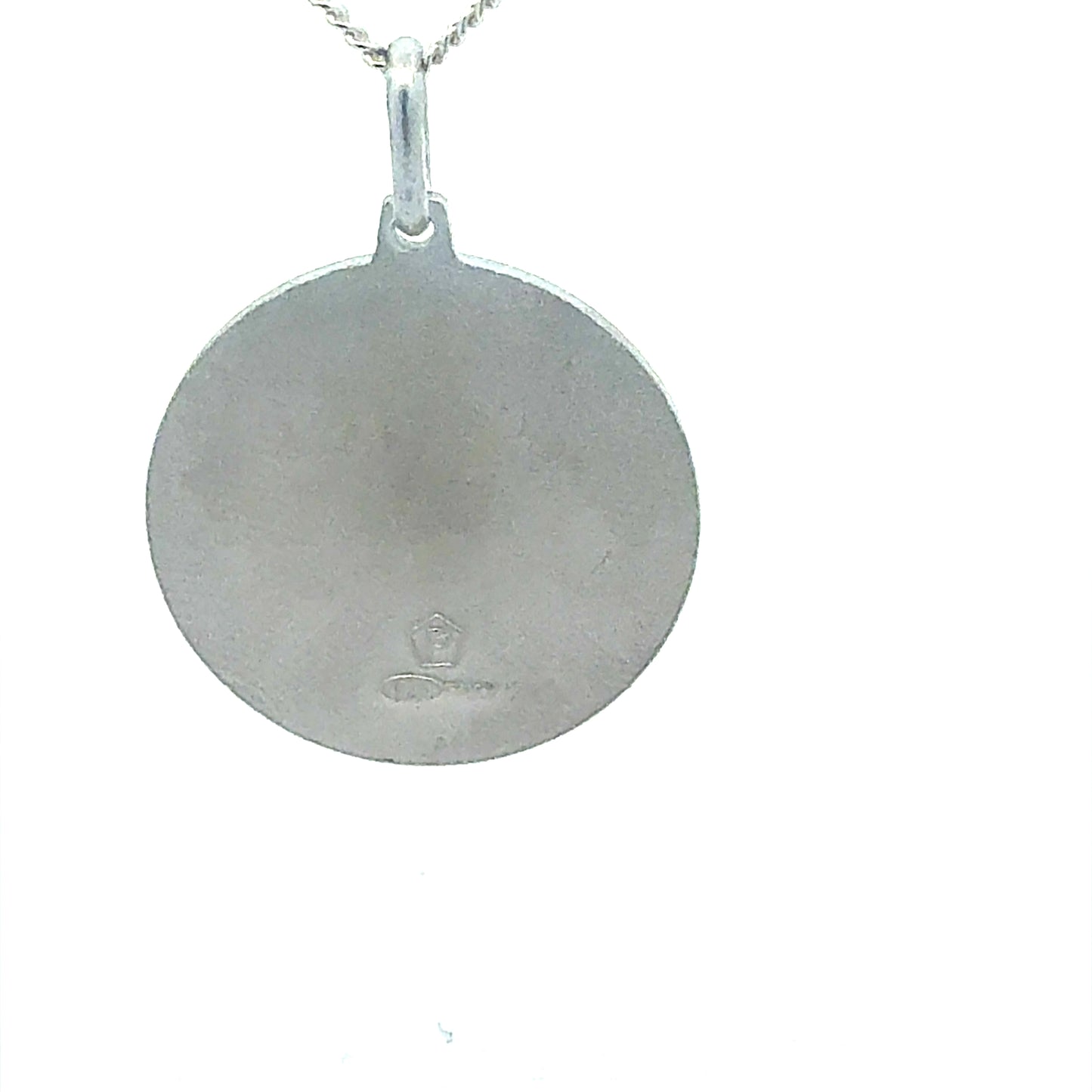 925 Sterling Silber St. Christopher Schutzpatron Medaillon - Detailansicht