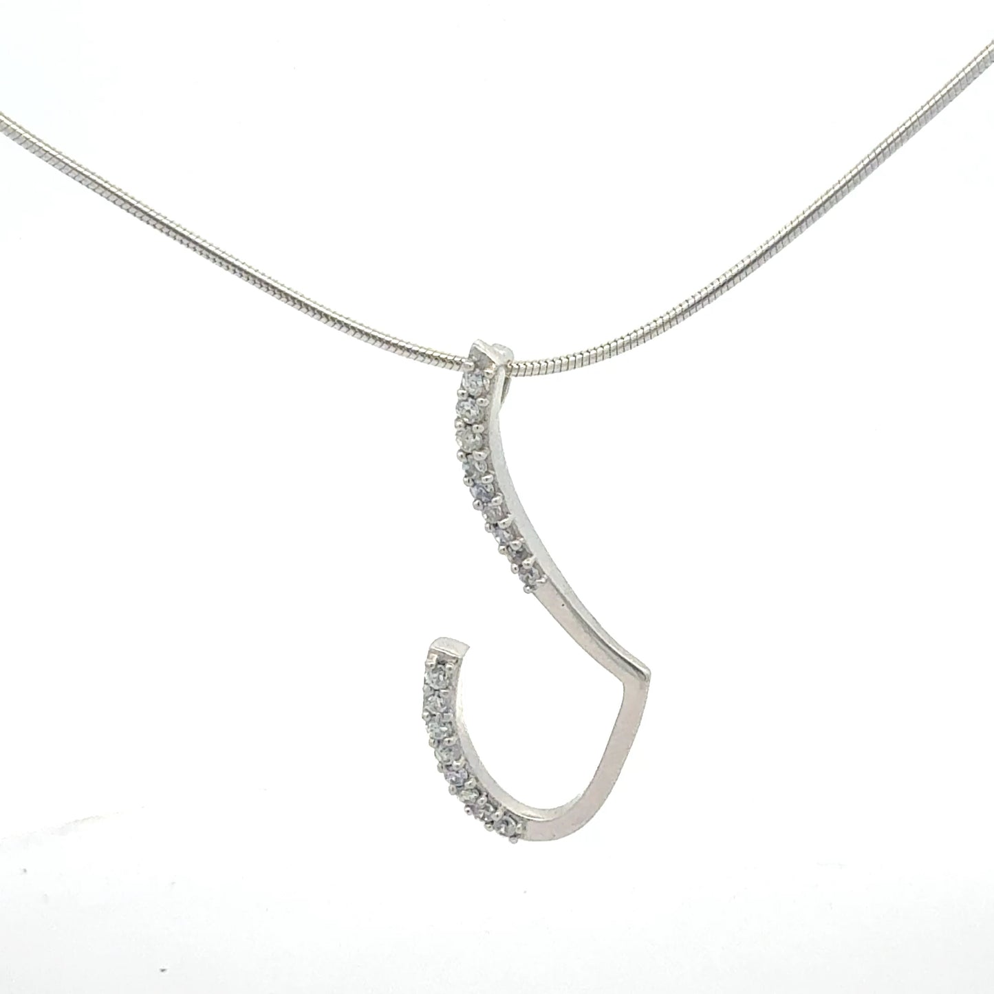 Silberkette 925 Anhänger funkelnd - Nahaufnahme