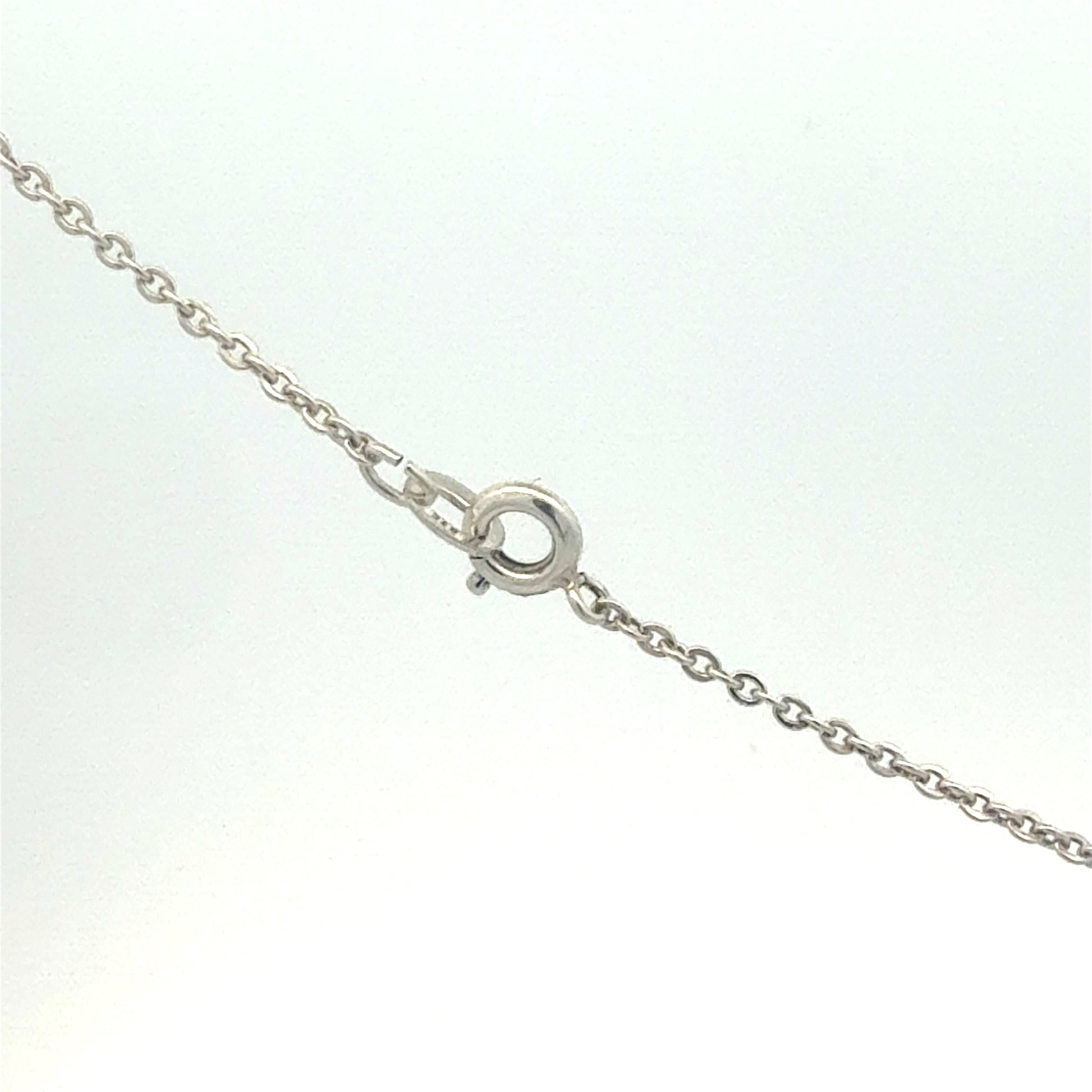 Silberkette 925 mit Kreuz-Anhänger – Ansicht des Verschlusses