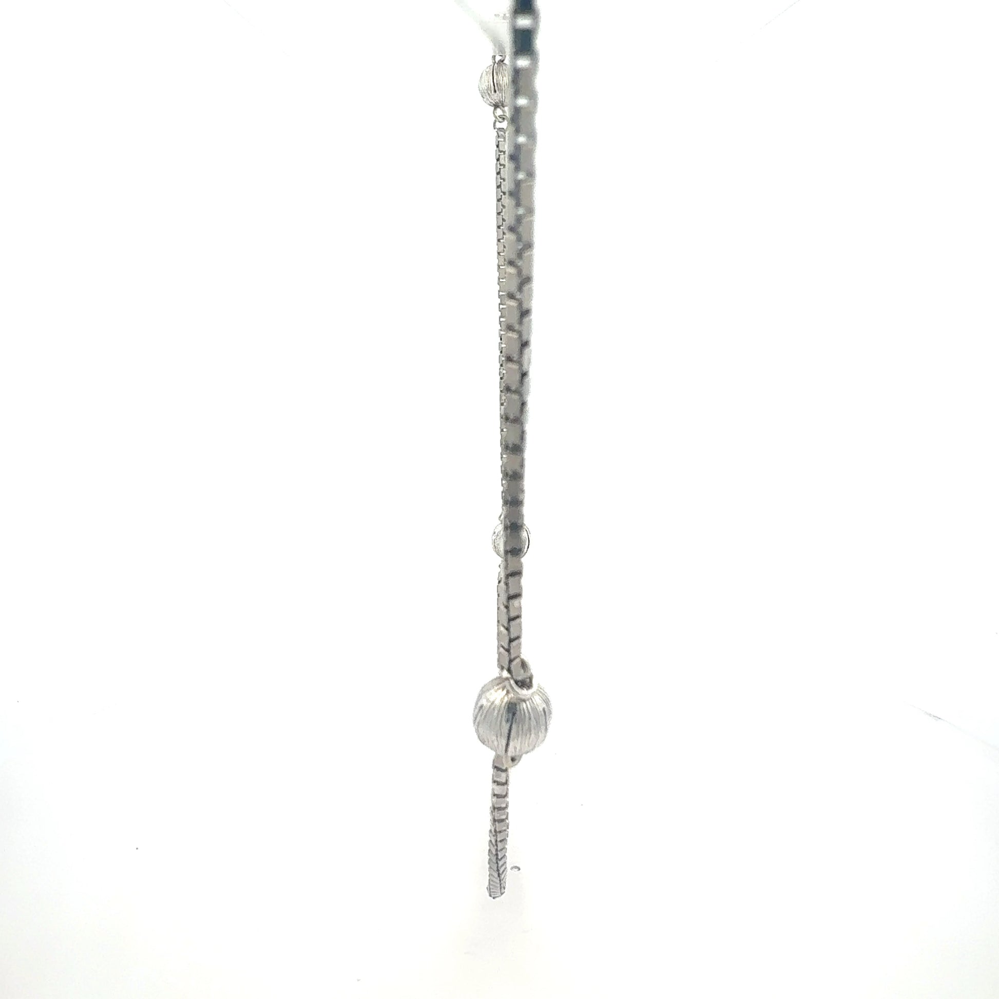 925 Silberkette mit 4 Kugeln elegant - Produktfoto