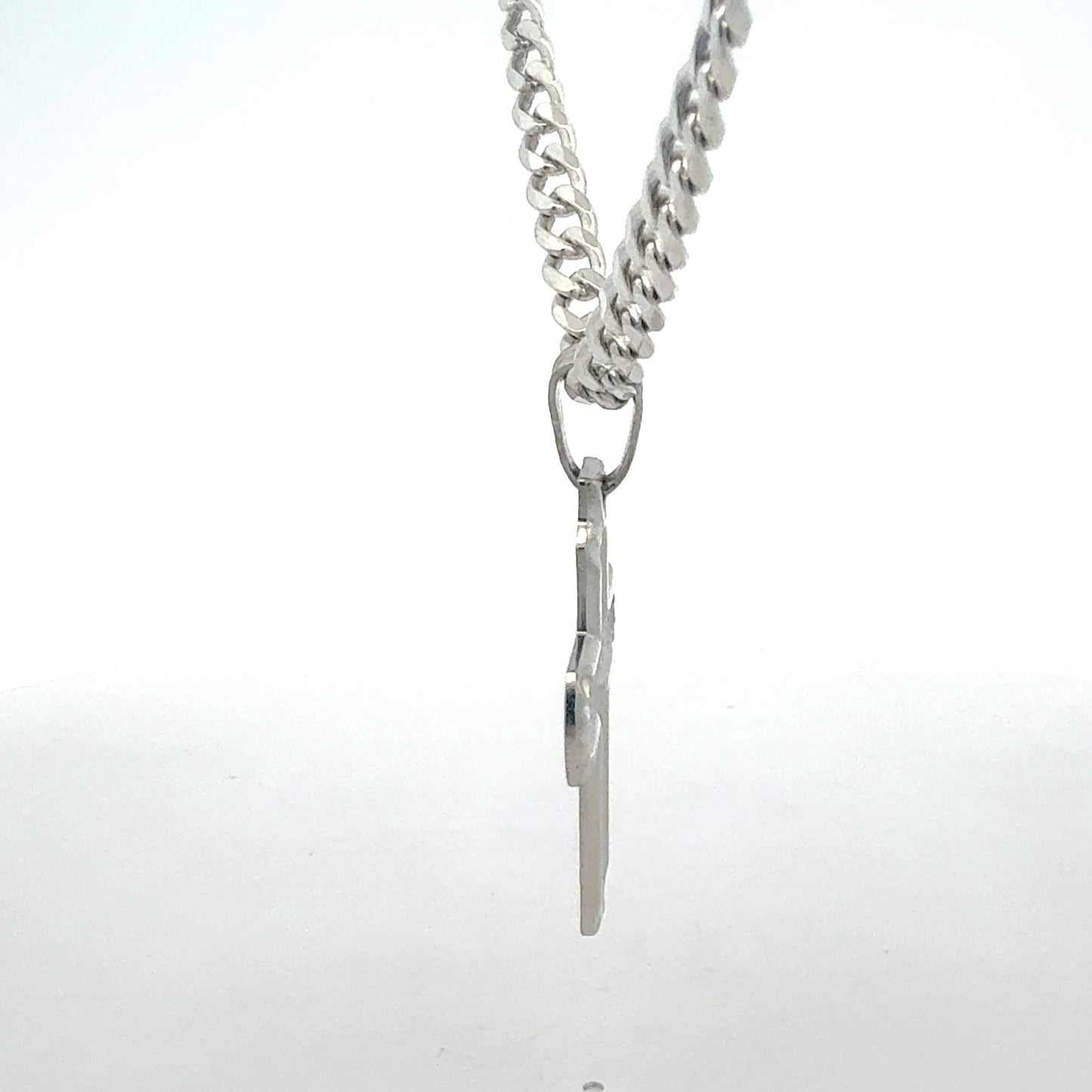 Silberkette 925 Kreuz hochwertig - Ansicht