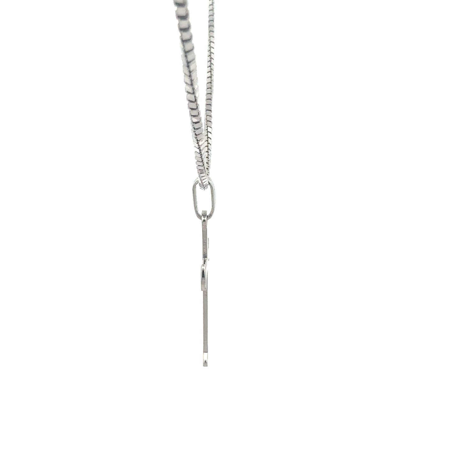 Silberkette 925 mit Kreuz-Anhänger - Detailansicht der Kette