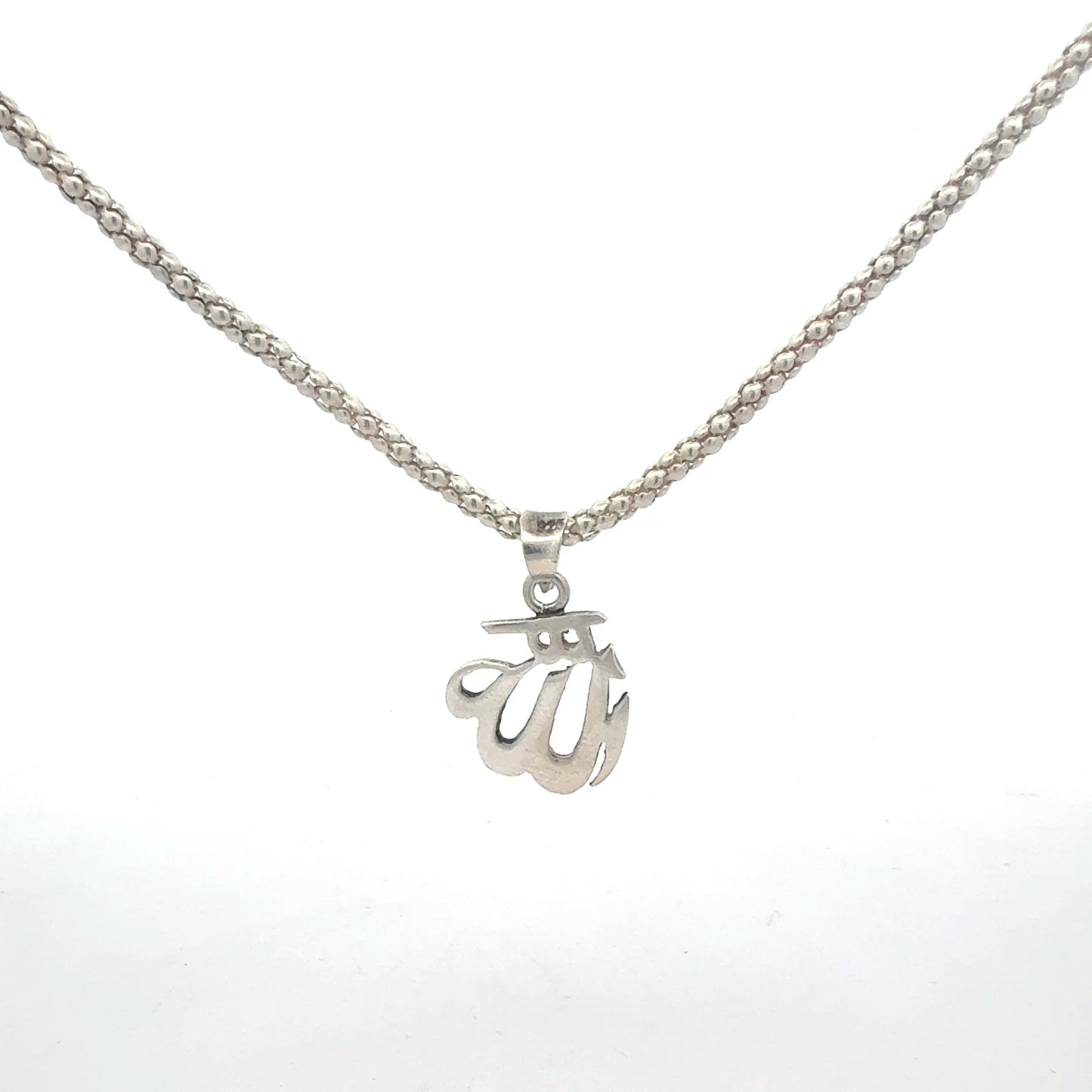 Silberkette 925 Allah symbolisch - Seitenansicht