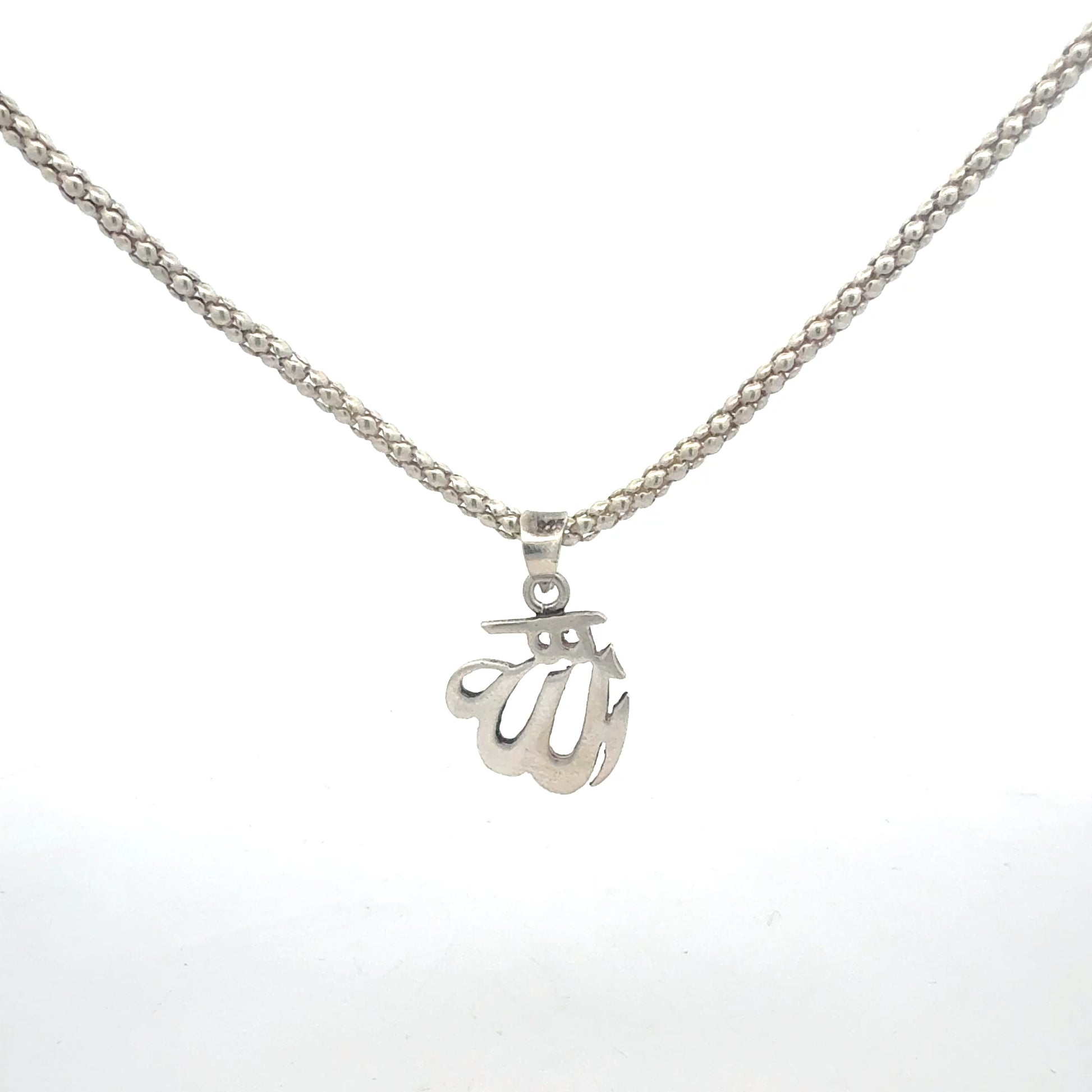 Silberkette 925 Allah symbolisch - Seitenansicht