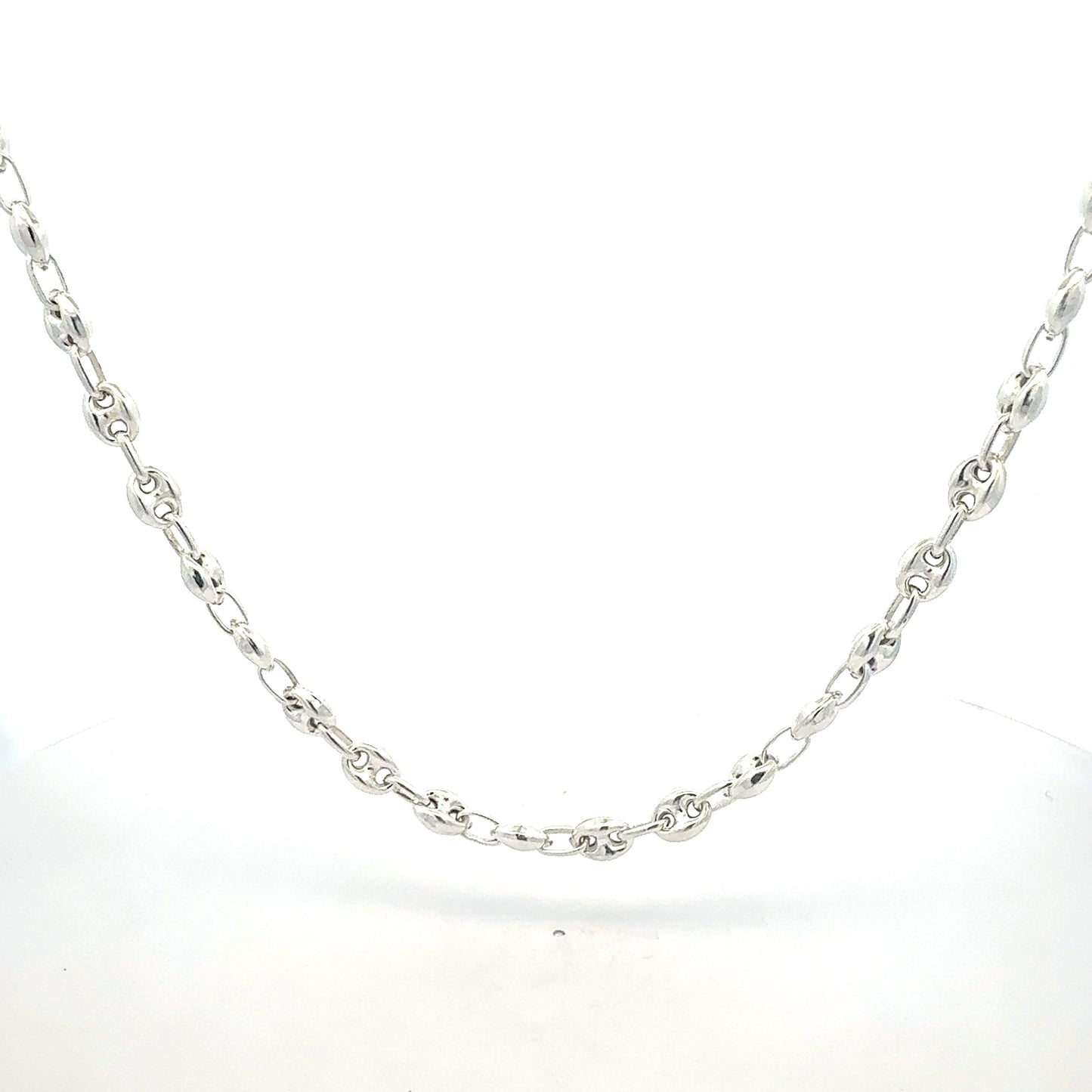 925 Silber Bohnenkette 22,68g hochwertig - Produktfoto