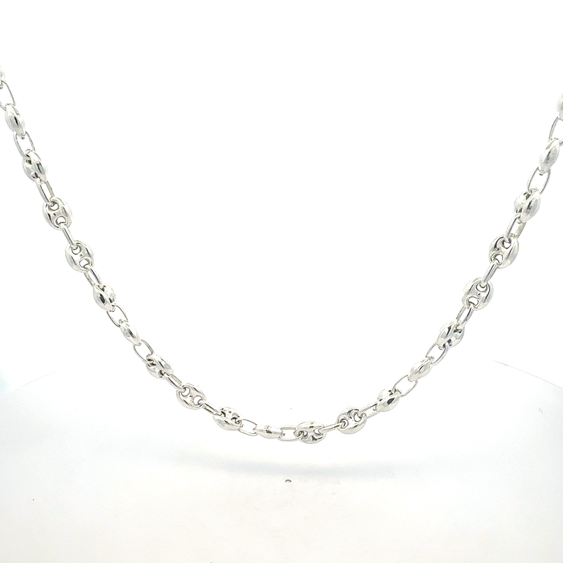 925 Silber Bohnenkette 22,68g hochwertig - Produktfoto