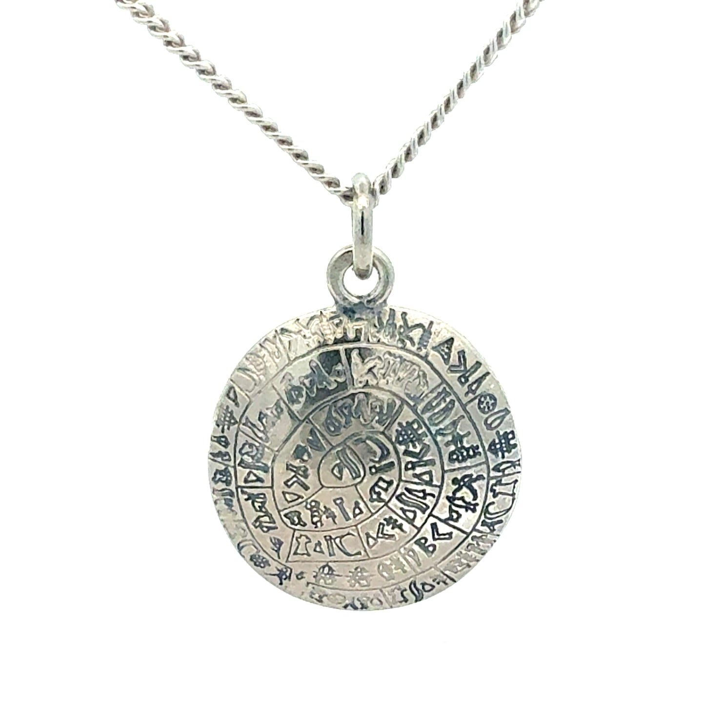 Silberkette 925 mit Phaistos Anhänger - Detailansicht