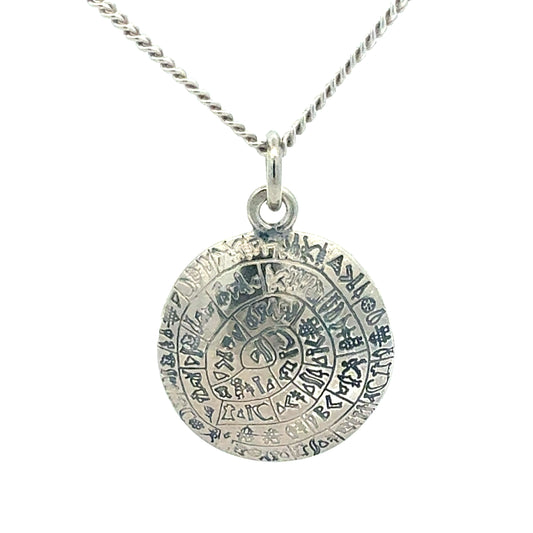 Silberkette 925 mit Phaistos Anhänger - Detailansicht