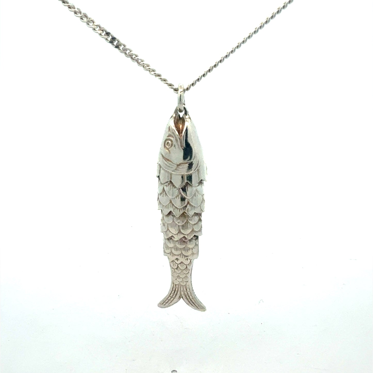 Silberkette 925 mit Fisch-Anhänger - Hauptansicht