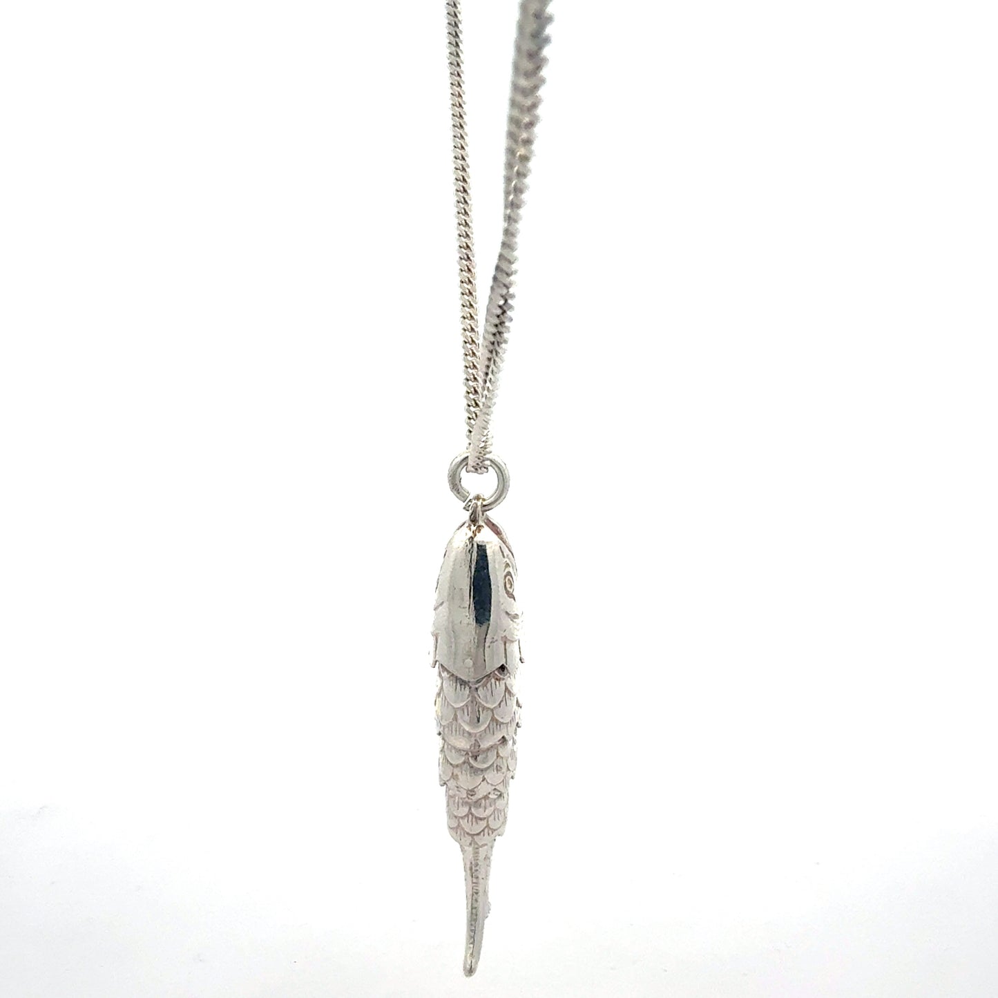 Fisch-Anhänger Silberschmuck - Detailansicht