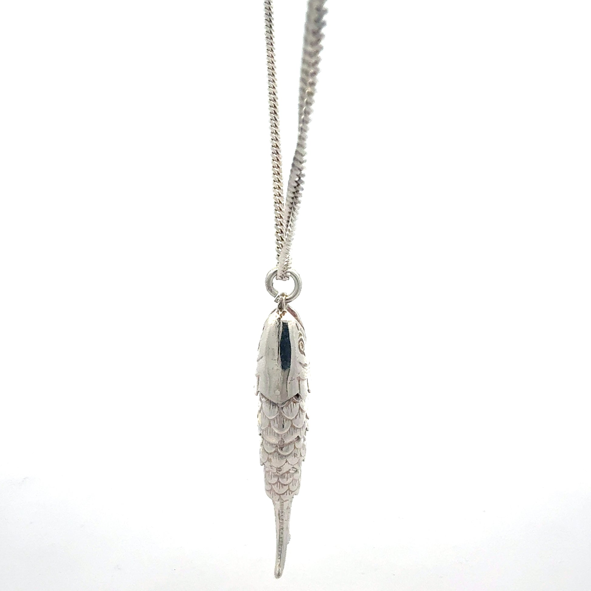 Fisch-Anhänger Silberschmuck - Detailansicht