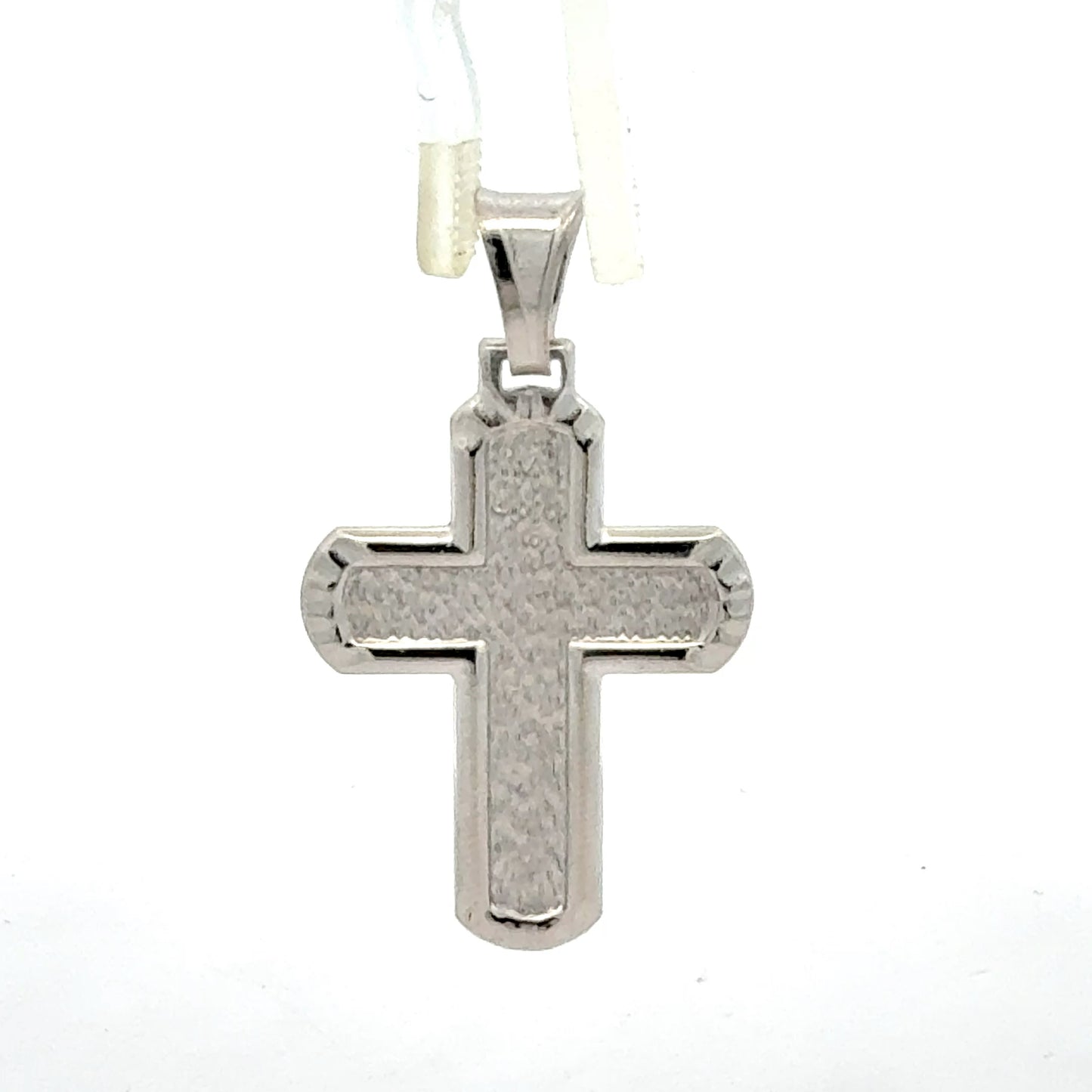 Silber Kreuz Anhänger 925 Sterling, 3,73 g, Rückseite
