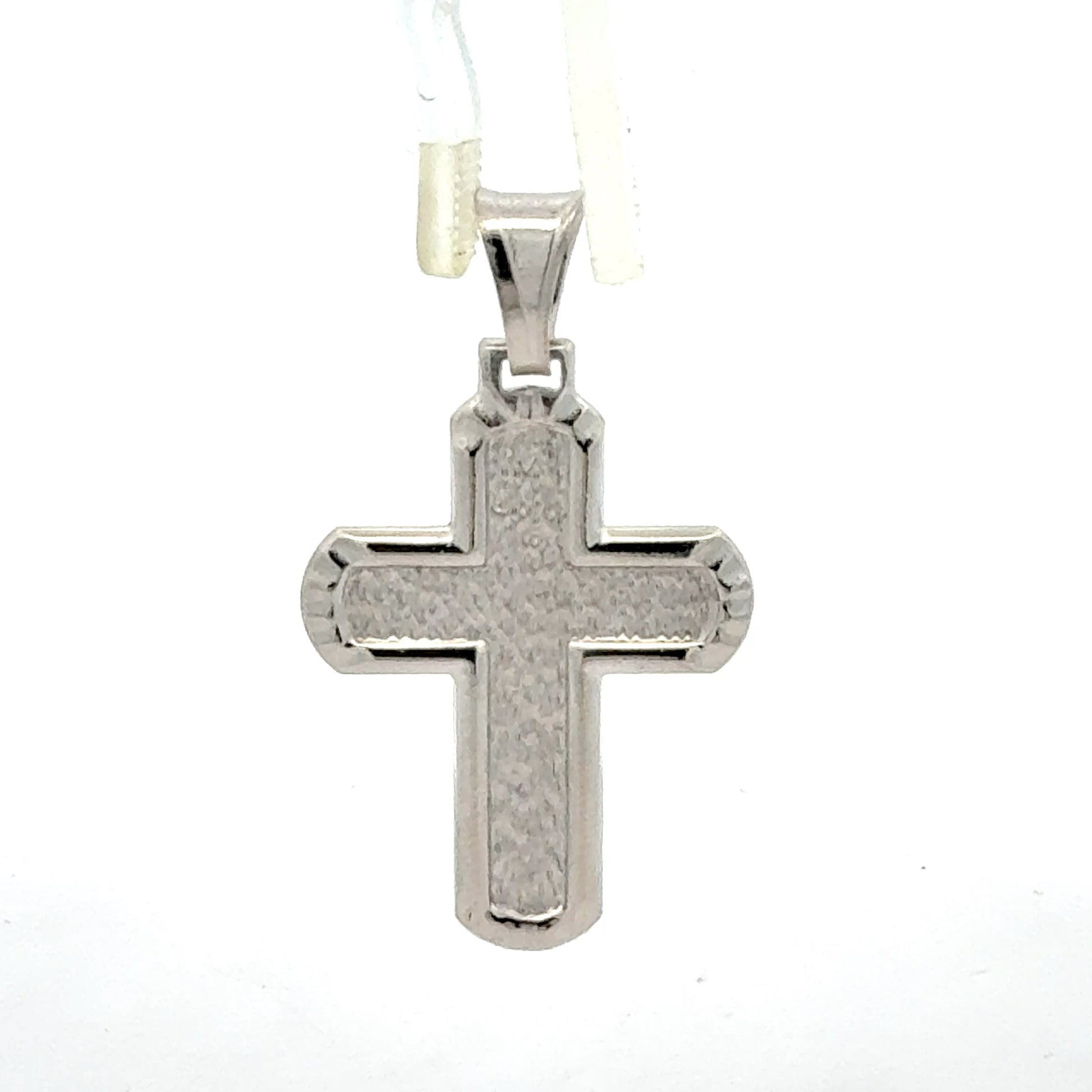 Silber Kreuz Anhänger 925 Sterling, 3,73 g, Rückseite
