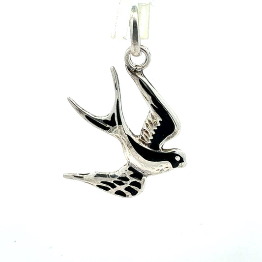 Silber Anhänger 925 Vogel Schwalbe 3,96g detailreich