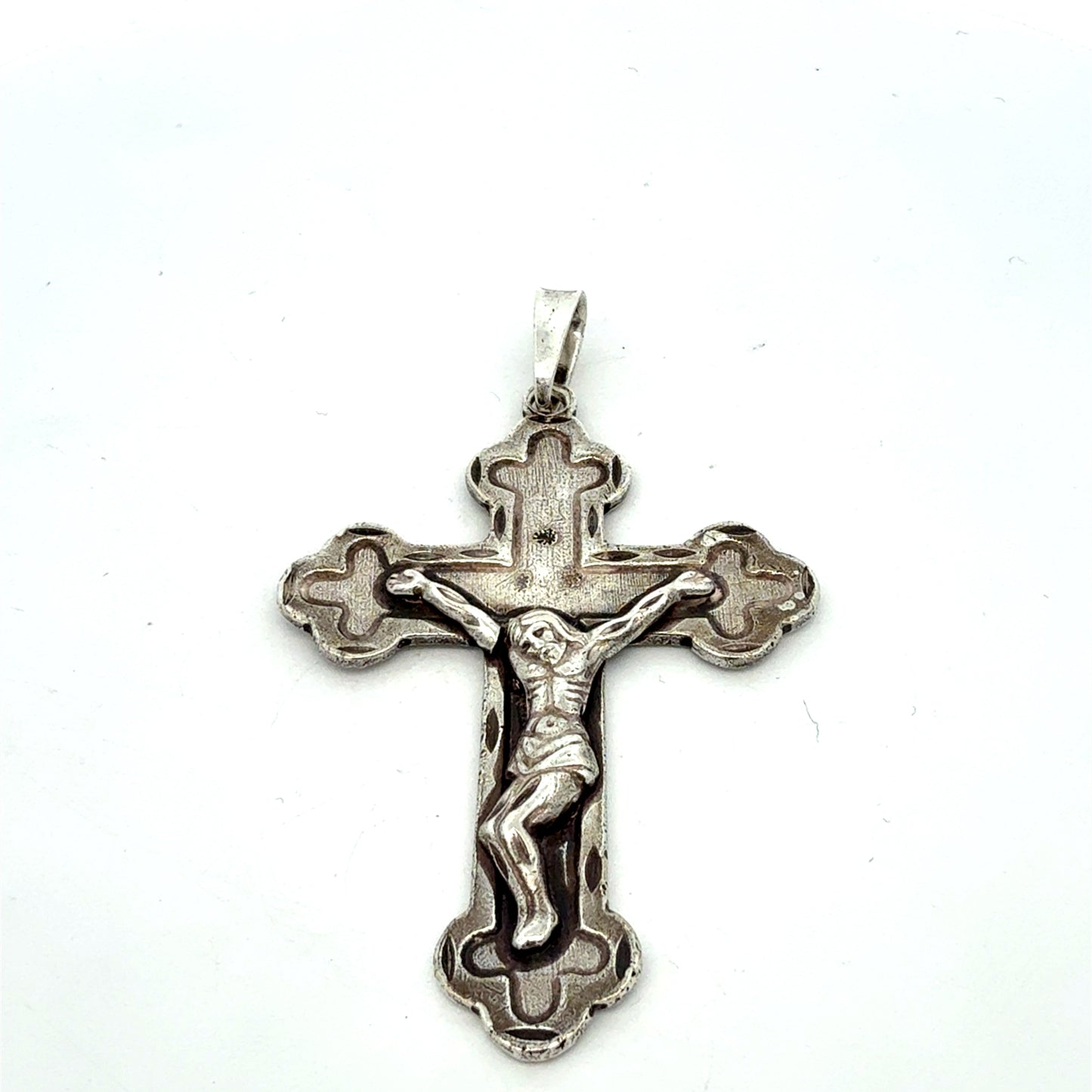 Orthodoxer Kreuz Anhänger aus 925 Silber, Vorderansicht, 14,87g