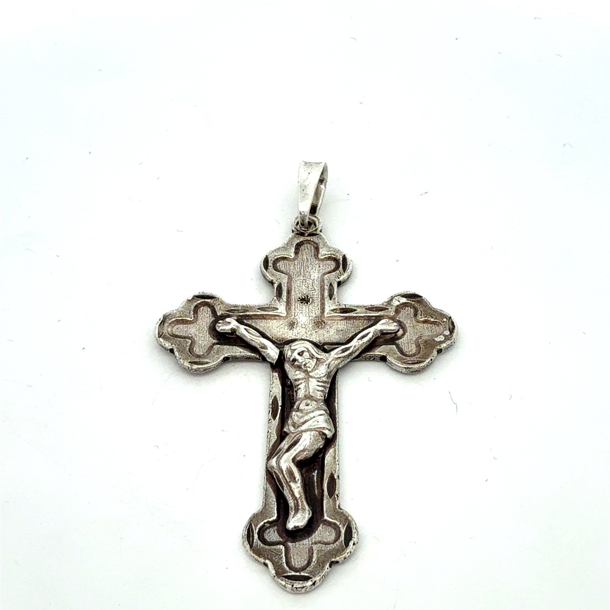 Orthodoxer Kreuz Anhänger aus 925 Silber, Vorderansicht, 14,87g