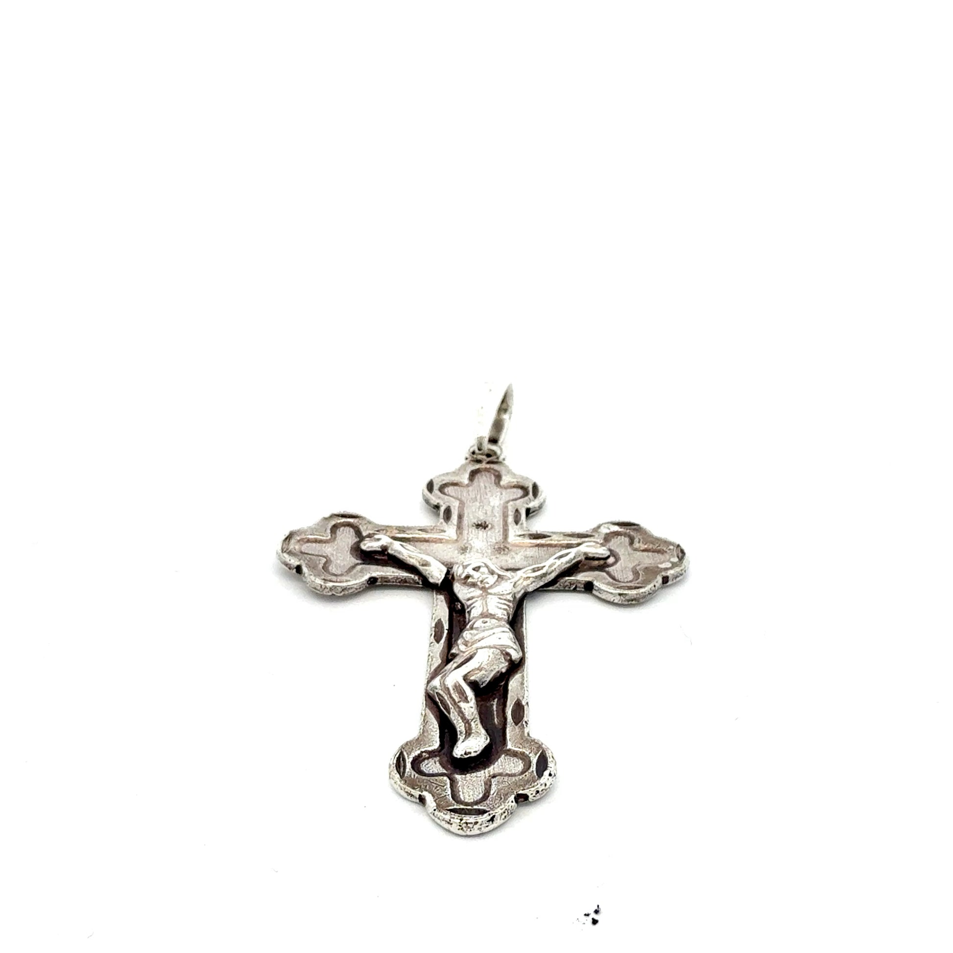 925 Silber Kreuz Anhänger orthodox, Gesamtansicht