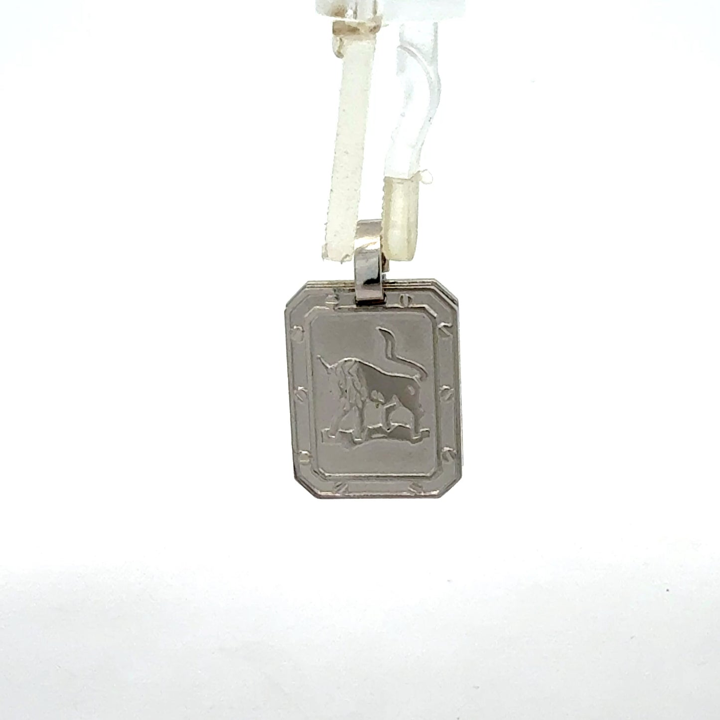 Detailansicht Silberanhänger 925 - Astrologischer Schmuck Stier Waage
