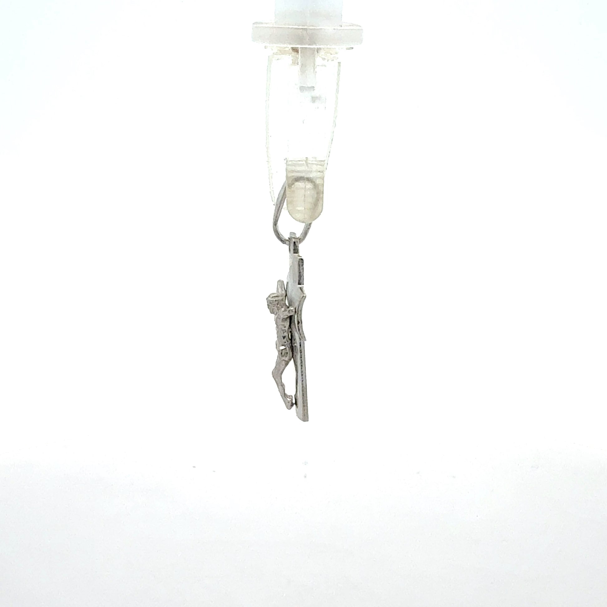 Kreuzanhänger 925 Silber von der Seite, elegantes Design