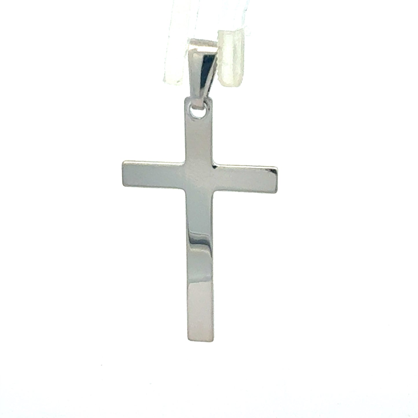 Silber Kreuz Anhänger Nahaufnahme – perfekt für Kommunion und Konfirmation