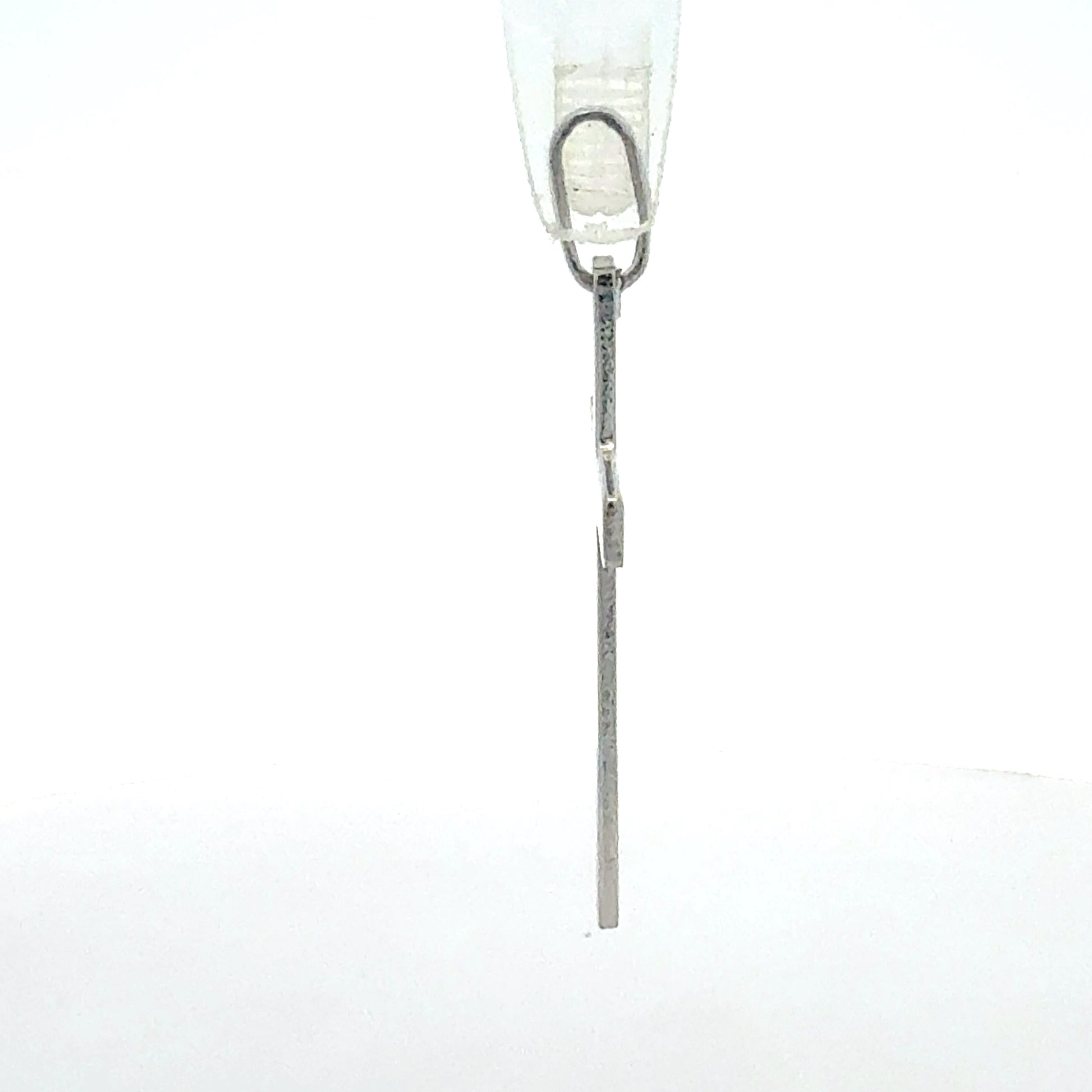 Kreuz Anhänger Seitenansicht – leichtes Design 