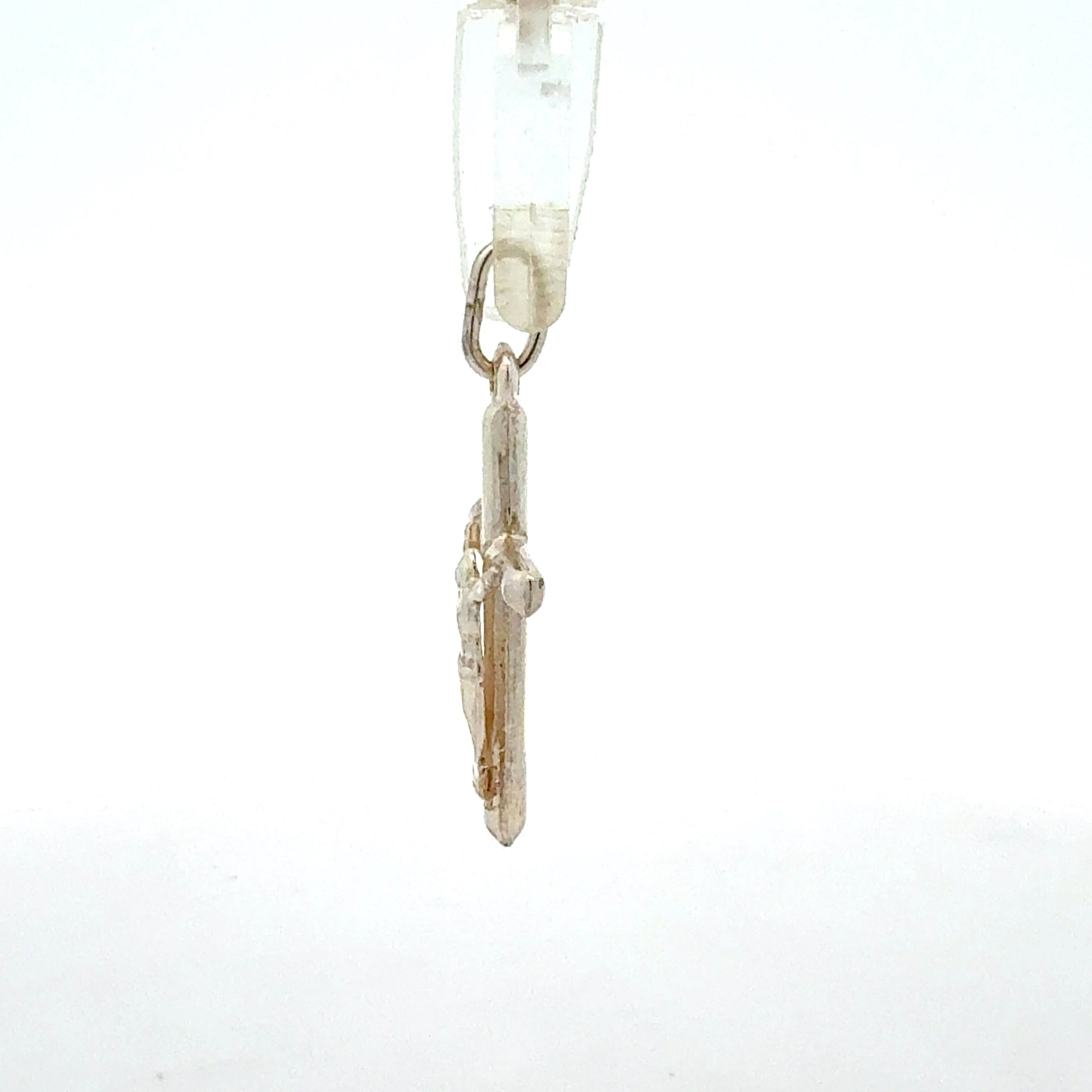 Kreuz Anhänger 925 Silber - Seitenansicht