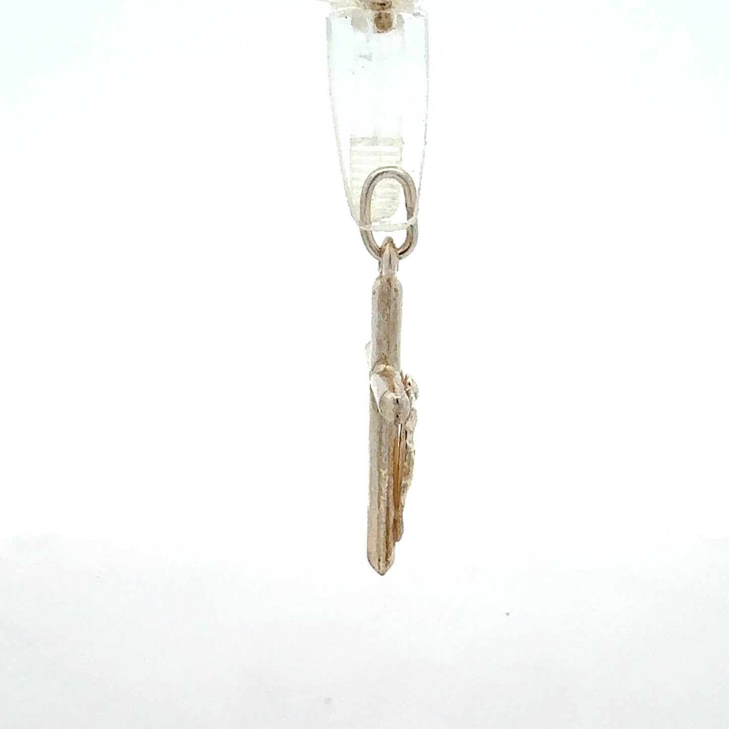 Kreuz Anhänger 925 Silber - Seitenansicht