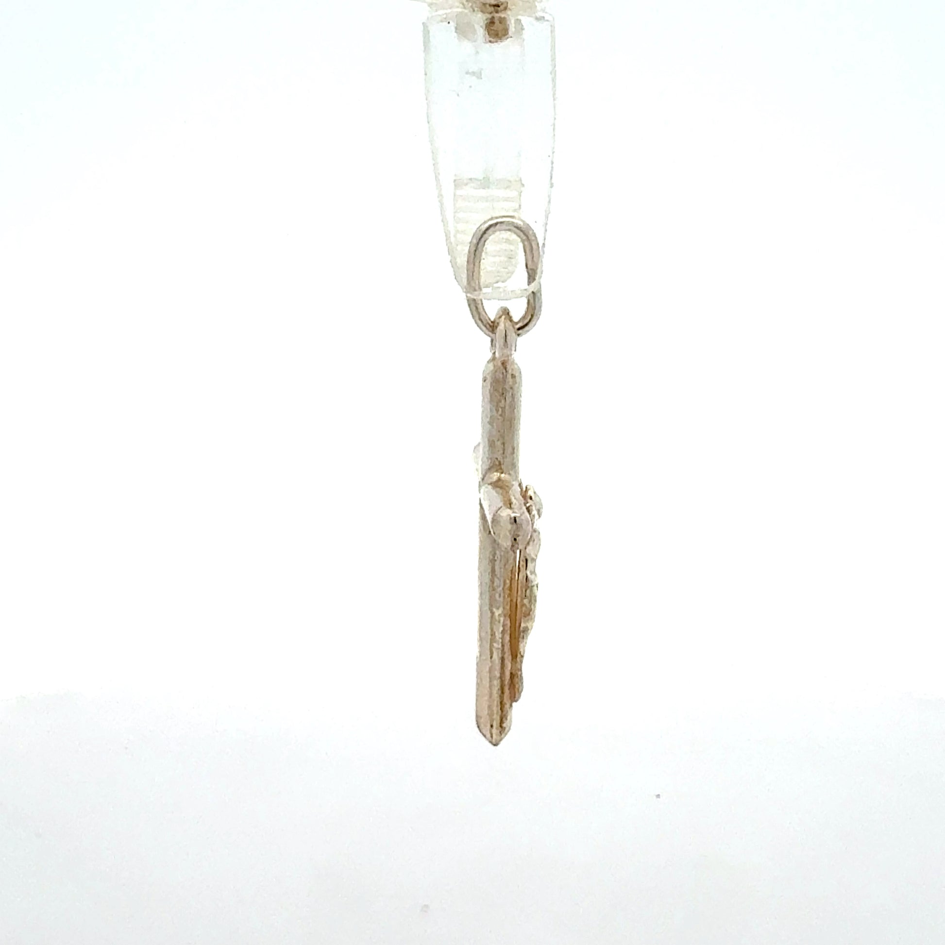 Kreuz Anhänger 925 Silber - Seitenansicht