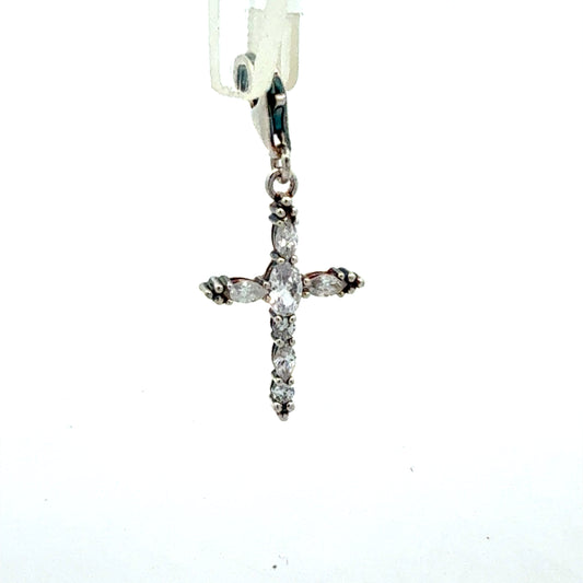 Anhänger Silber 925 – Kreuz mit Zirkonia-Steinen, 1,32 g Anhänger Juwelier Alen