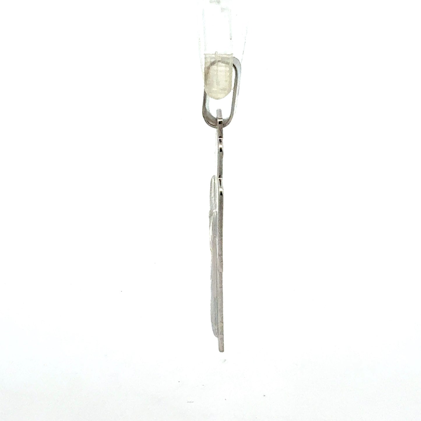 925er Sterlingsilber Kreuz Anhänger Seitenansicht