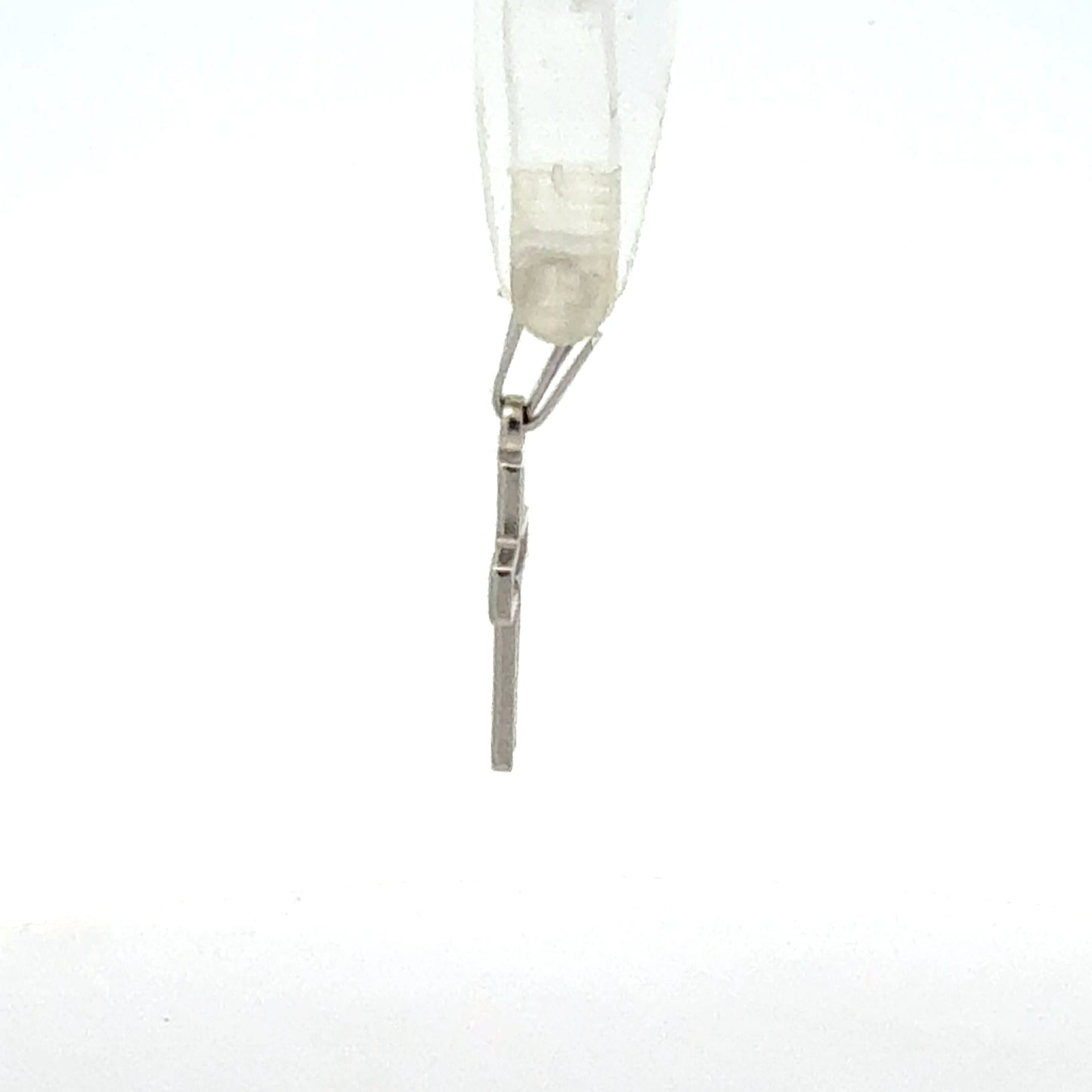 925er Silber Kreuz – Seitenansicht mit Öse