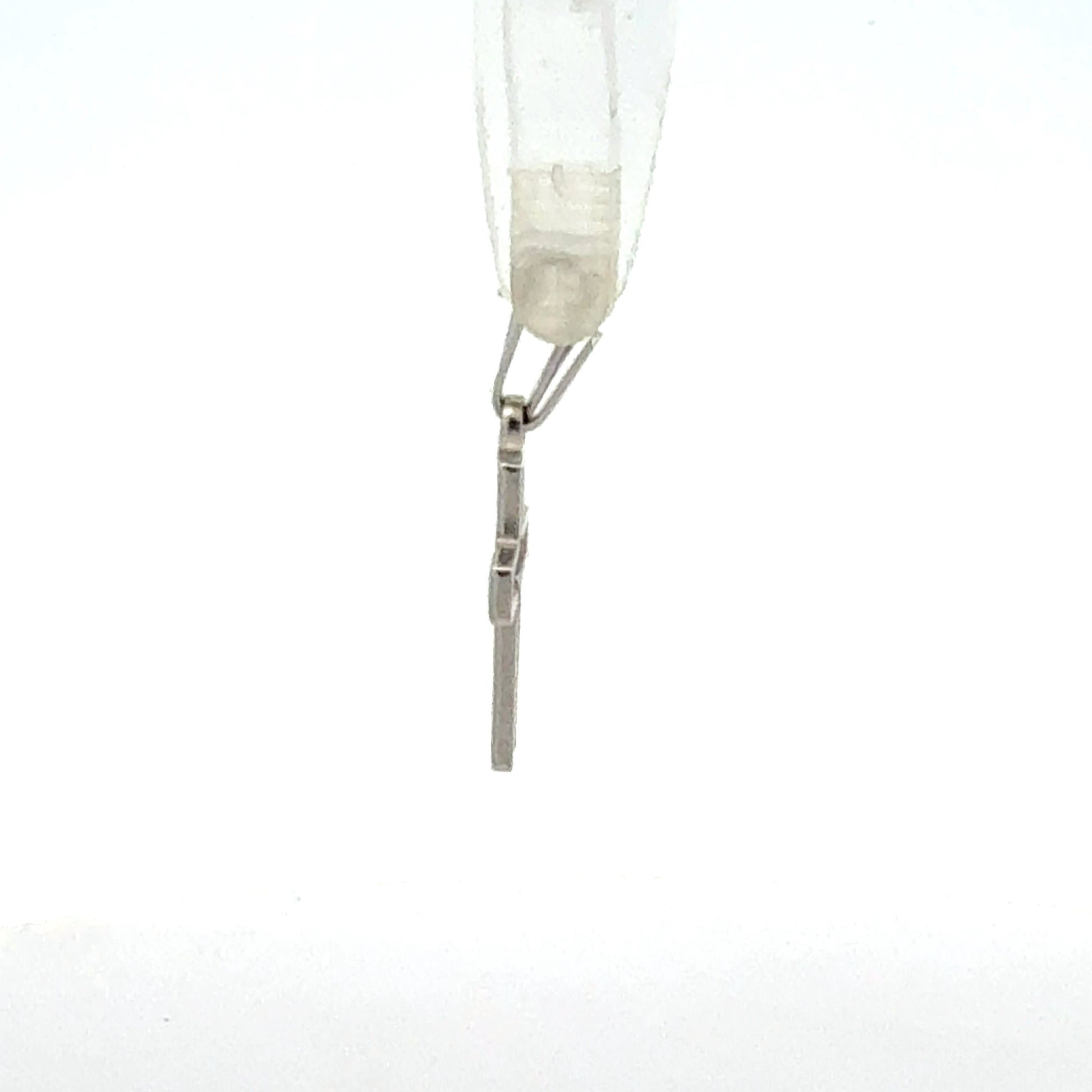 925er Silber Kreuz – Seitenansicht mit Öse