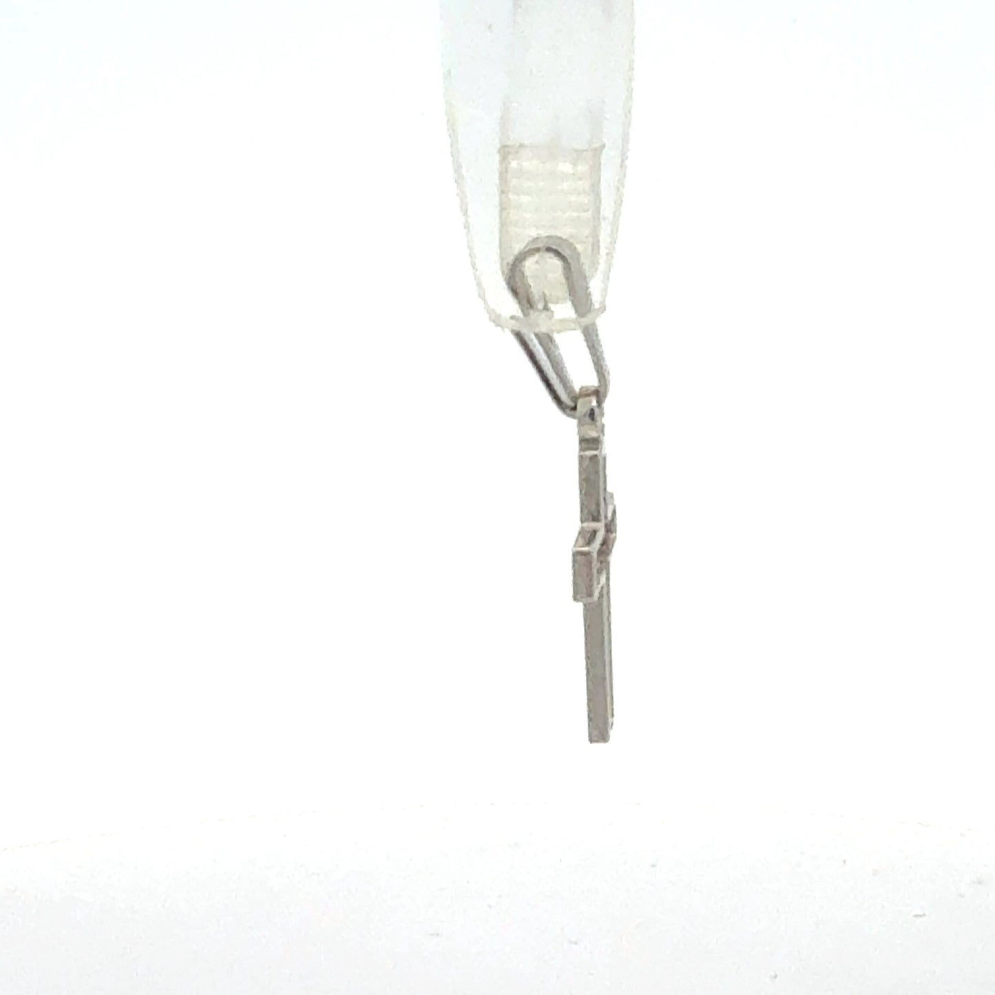 925er Silber Kreuz – Seitenansicht mit Öse