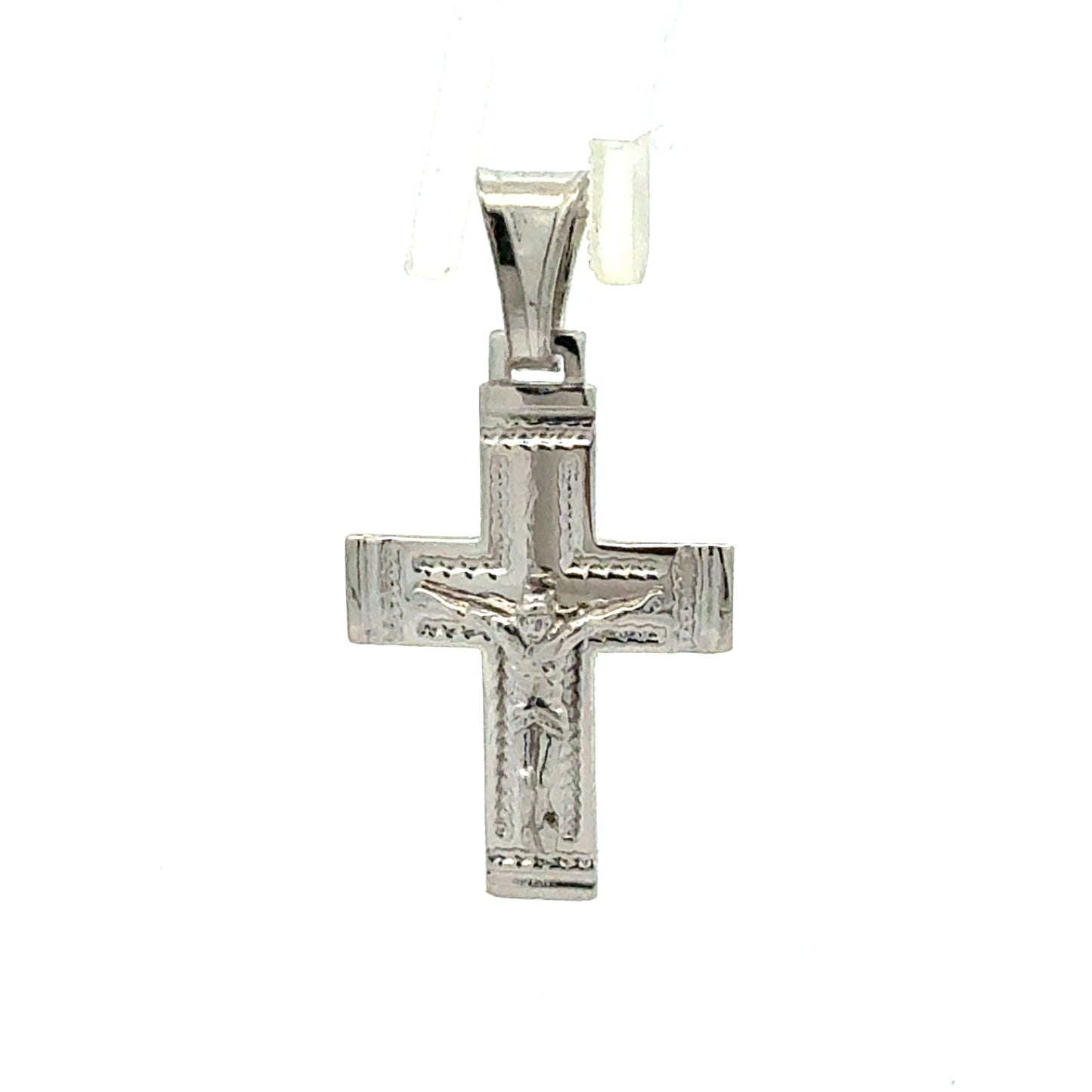 Kreuz Anhänger 925 Silber Vorderansicht - klassisches Design