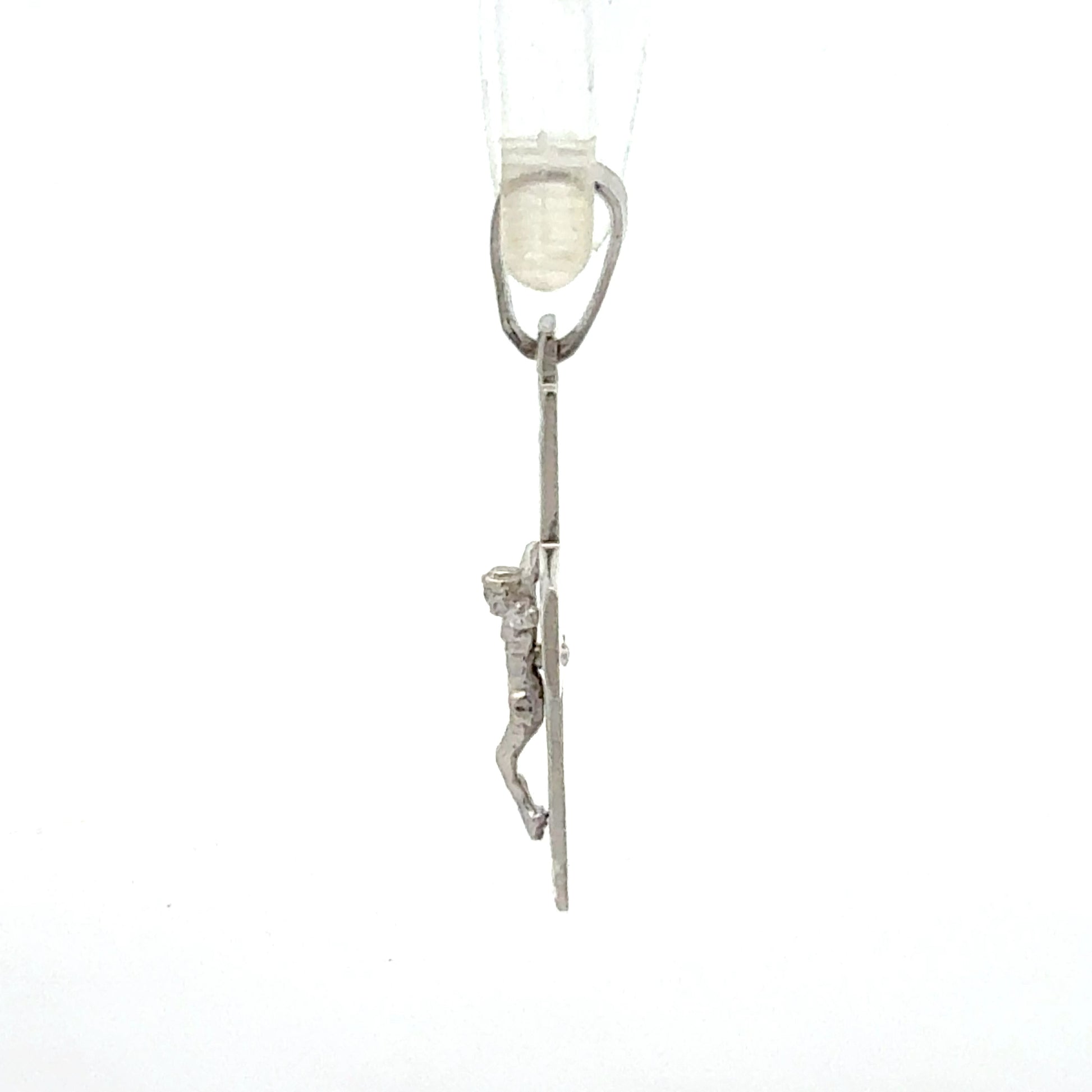 Kreuz Anhänger 925 Silber Seitenansicht - 2,80g leicht