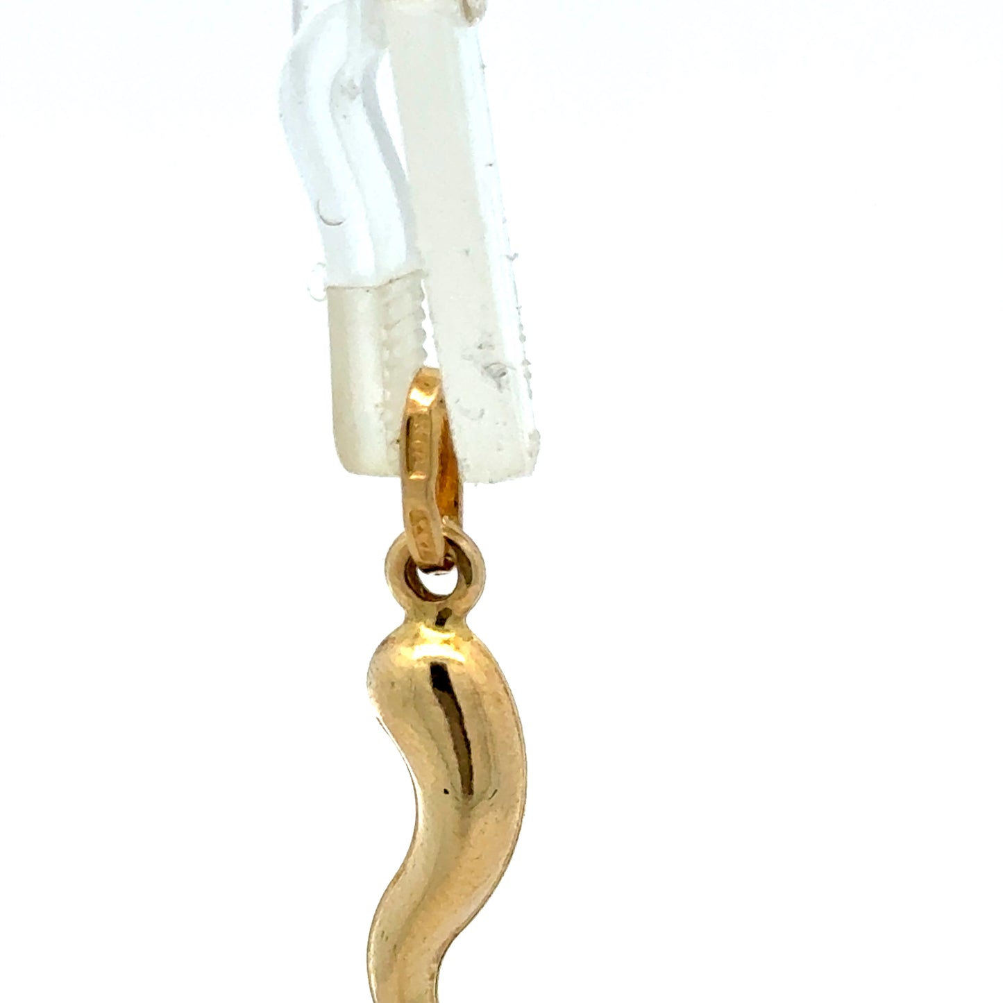 Gelbgold Anhänger Peperoni 0,83g 18K - Vorderansicht des verspielten Schmuckstücks