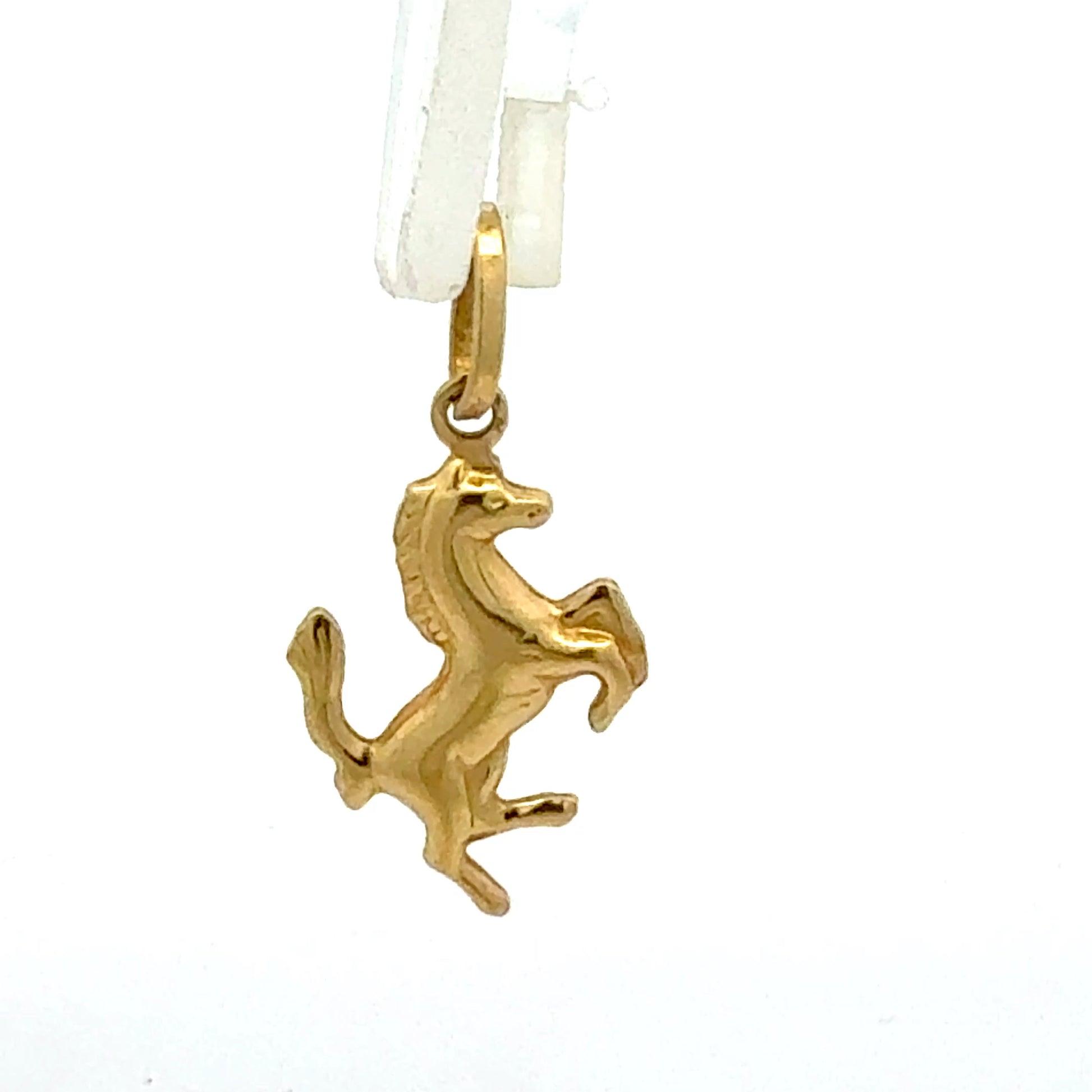 Gelbgold Anhänger Pferd 1,23g 18K - Vorderansicht für Pferdeliebhaber