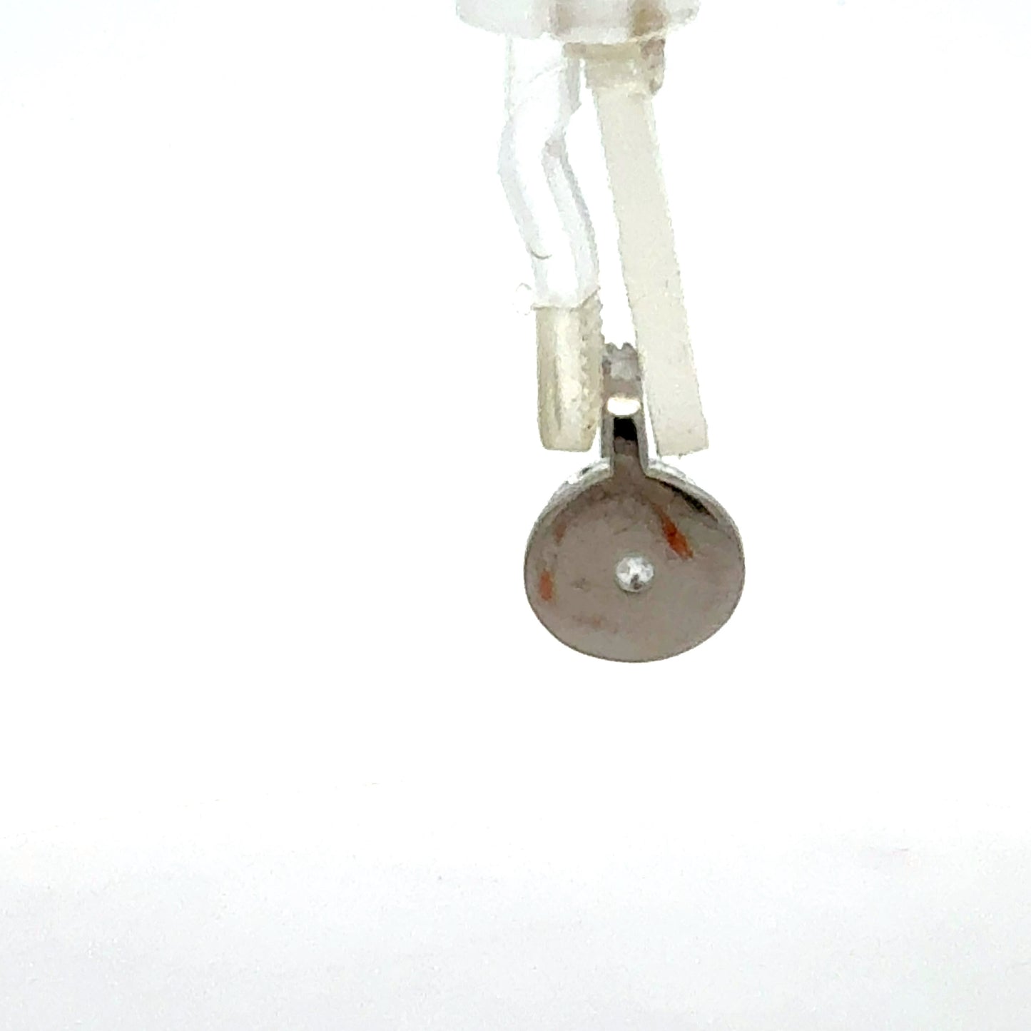 Echtsilber Hand-Anhänger Schutzsymbol - Rückseite der glänzenden Zirkonia-Steine