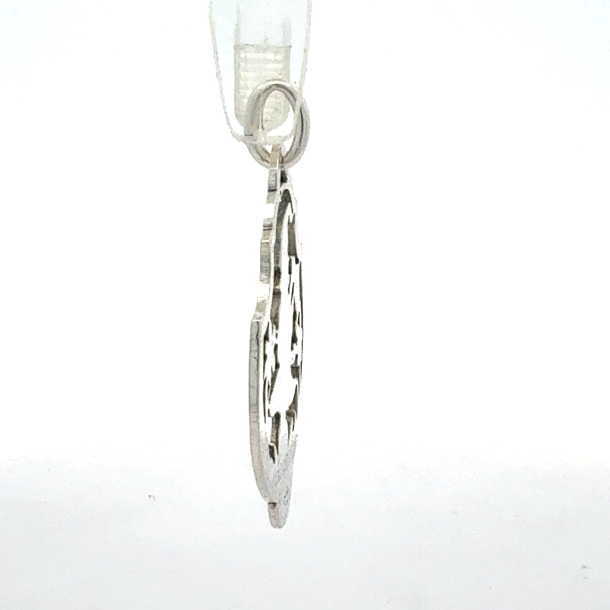 925er Silber Zwerg Glücksbringer - Seitenansicht der Verarbeitung