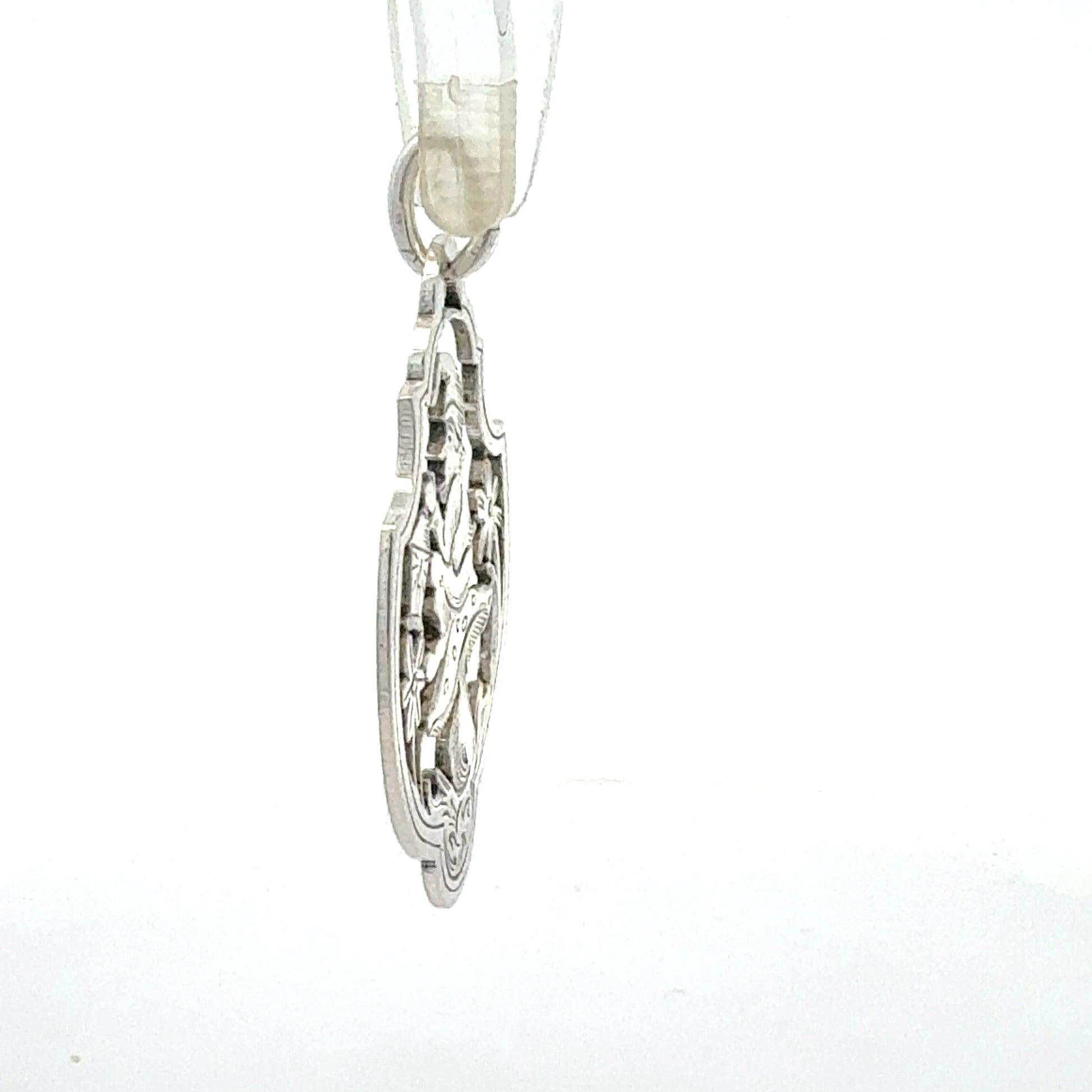 925er Silber Zwerg Glücksbringer - Seitenansicht