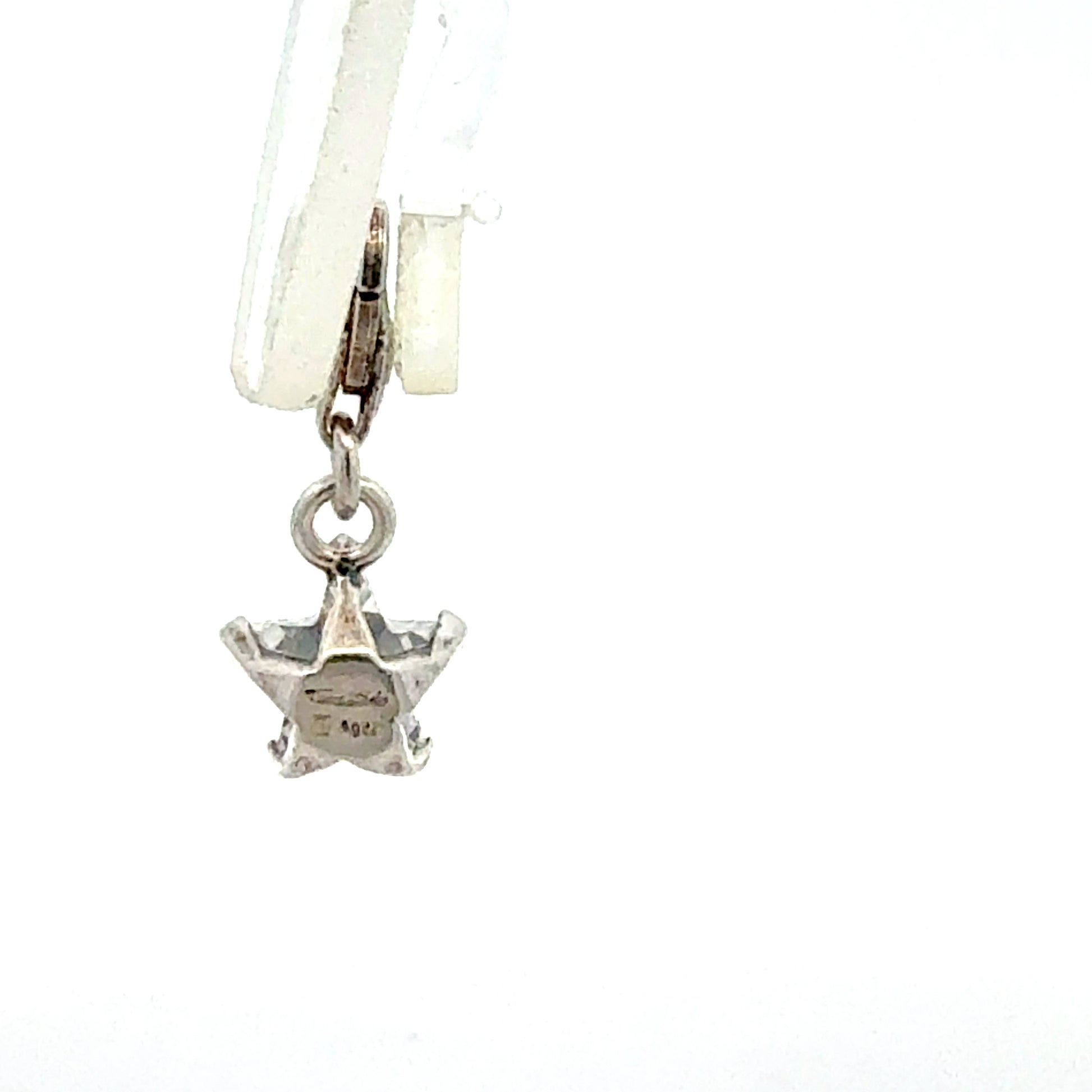 Sterlingsilber Anhänger Sternform 1,52g - Rückansicht mit Zirkonia