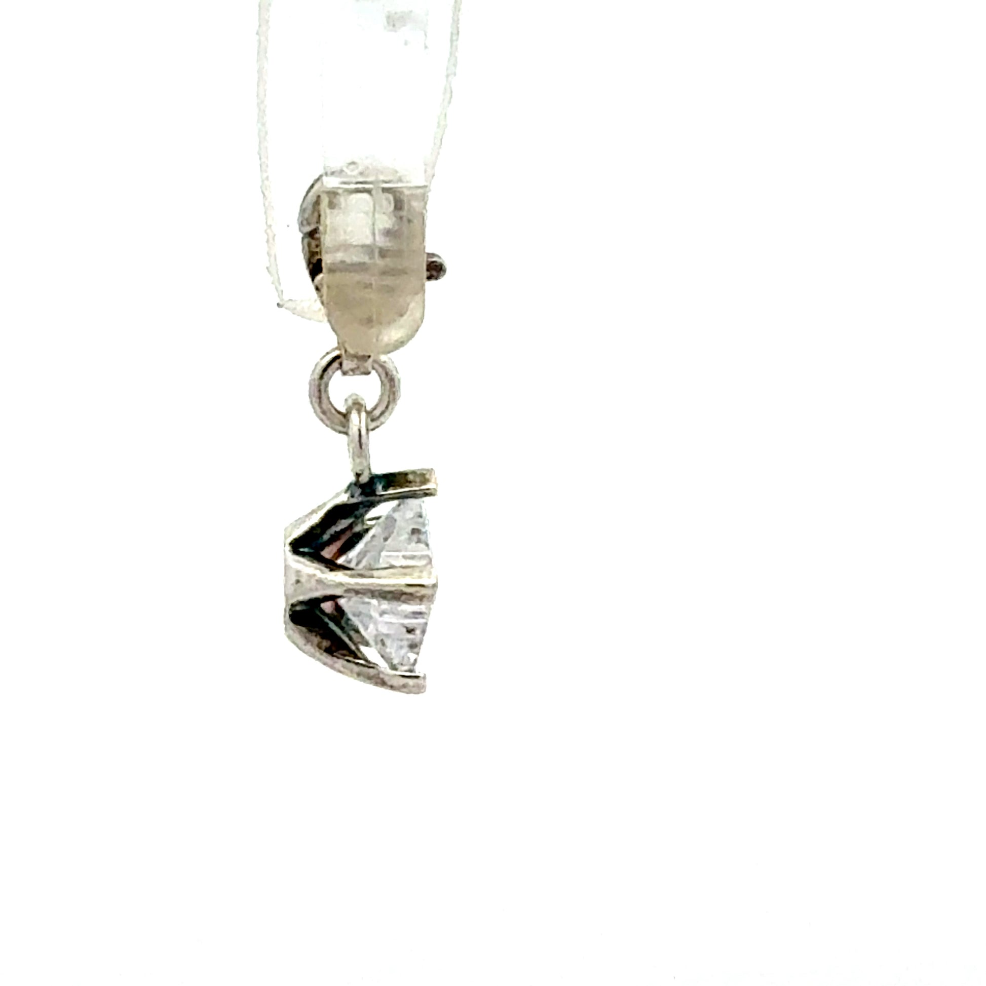 Zirkonia Sternenanhänger 925 Silber - Nahaufnahme des glänzenden Details