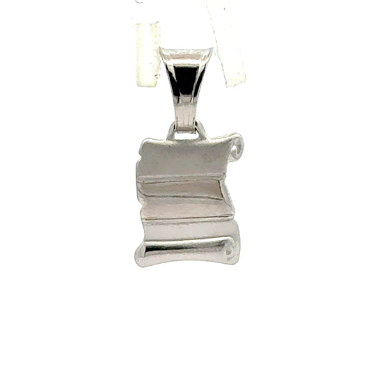 Anhänger Silber 925 Platte 1,47g - Vorderansicht minimalistisches Design