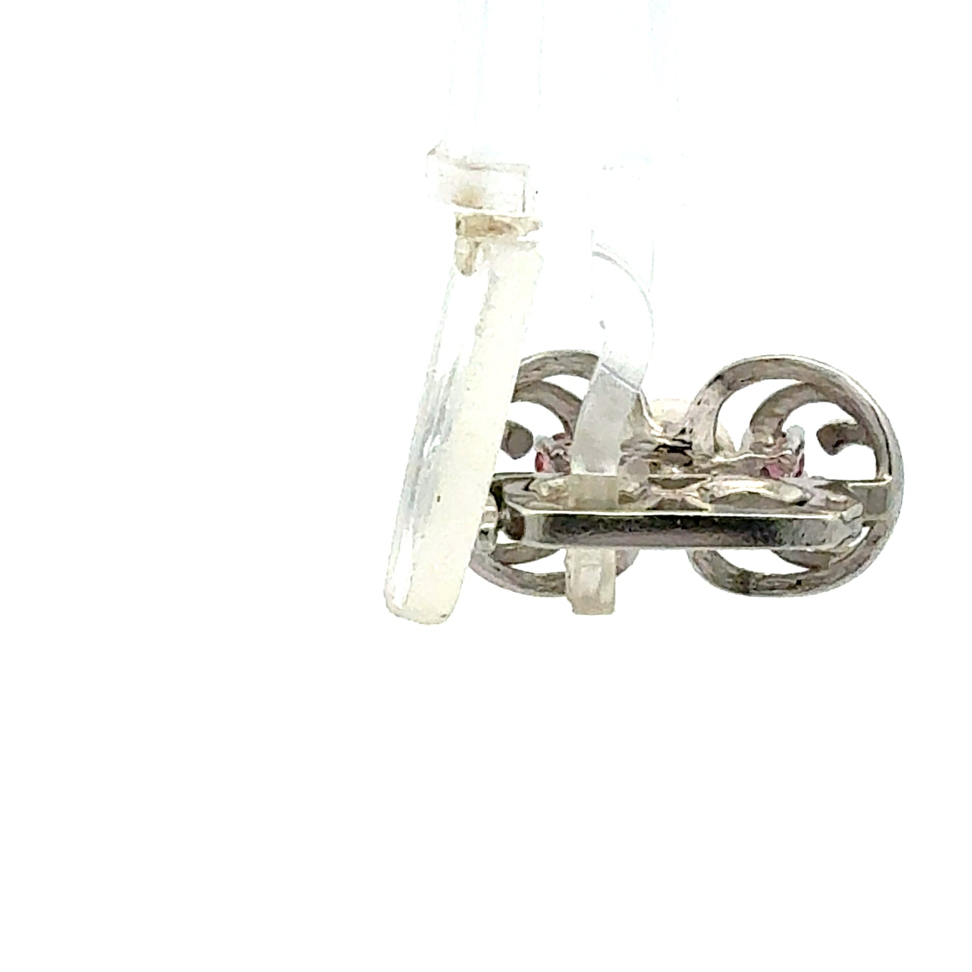 Echtsilber Anhänger mit Perlen und Stein - Nahaufnahme der edlen Details