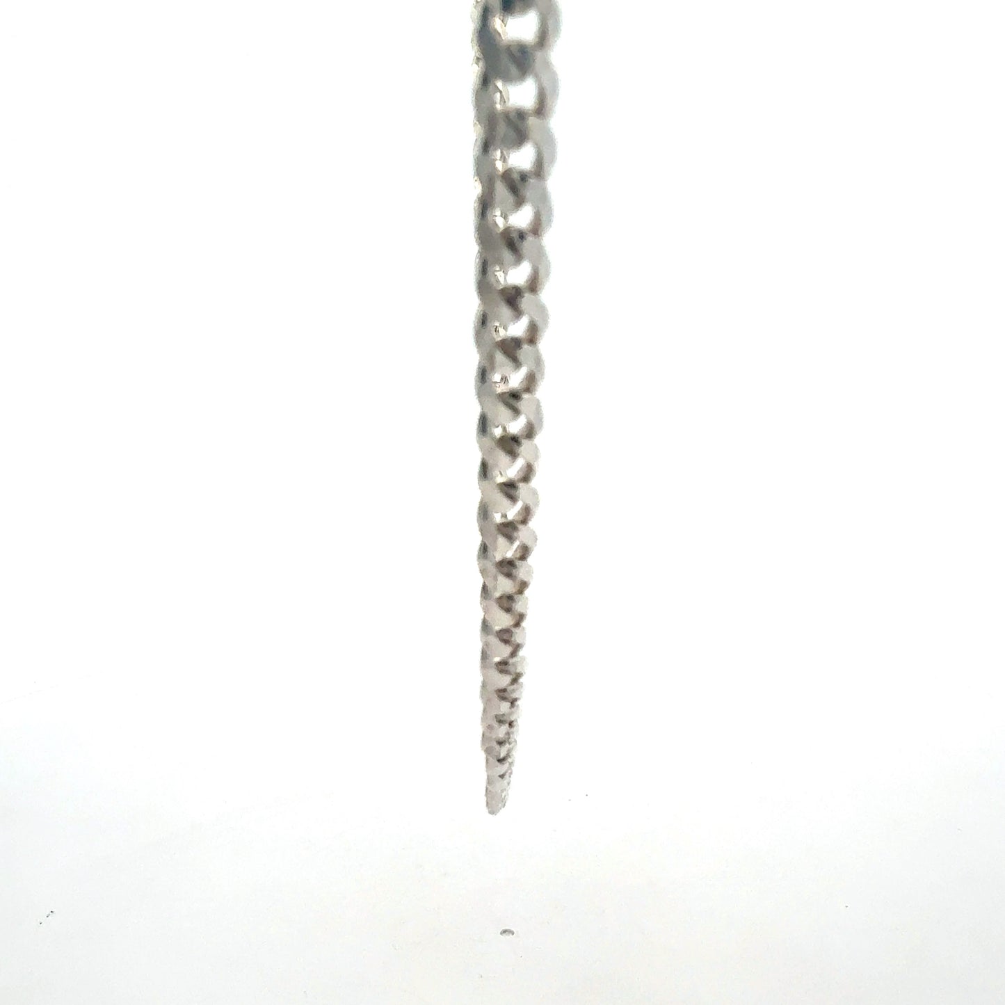 Panzerkette aus 925 Sterlingsilber Detailansicht der Glieder