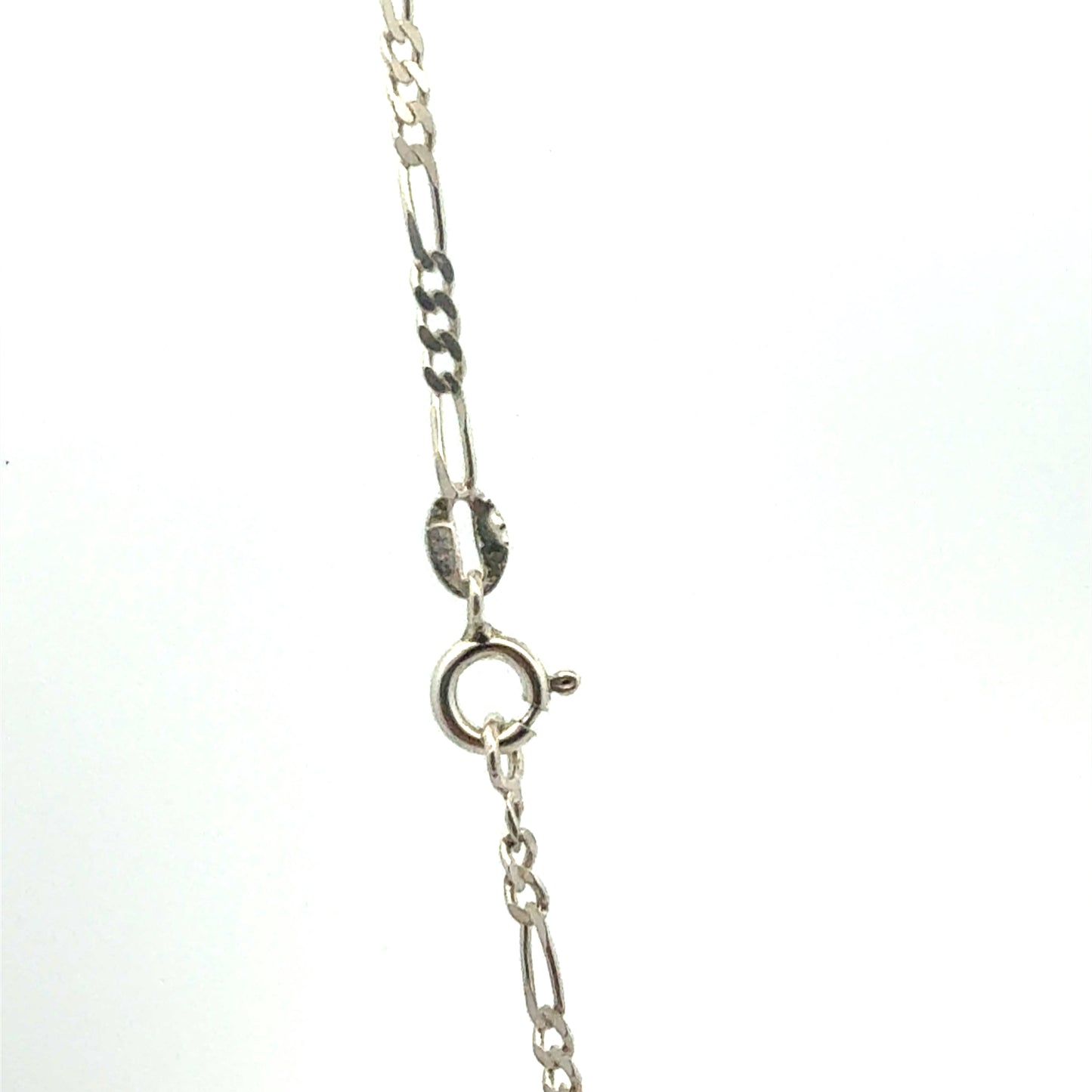 Detailansicht Kreuz-Anhänger aus 925 Sterlingsilber Verschluss mit Stempel

