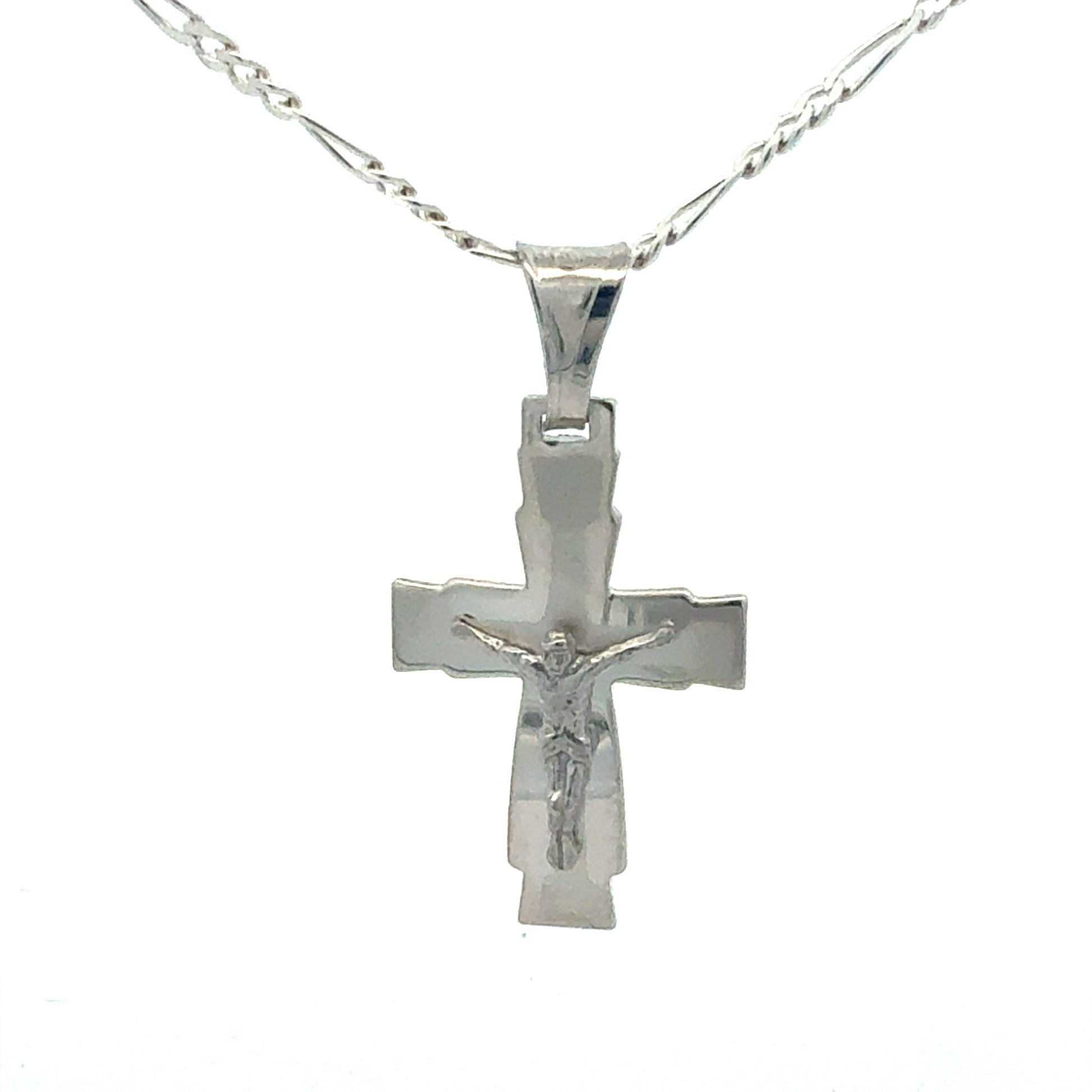 Silberkette 925 mit Kreuz-Anhänger 50cm