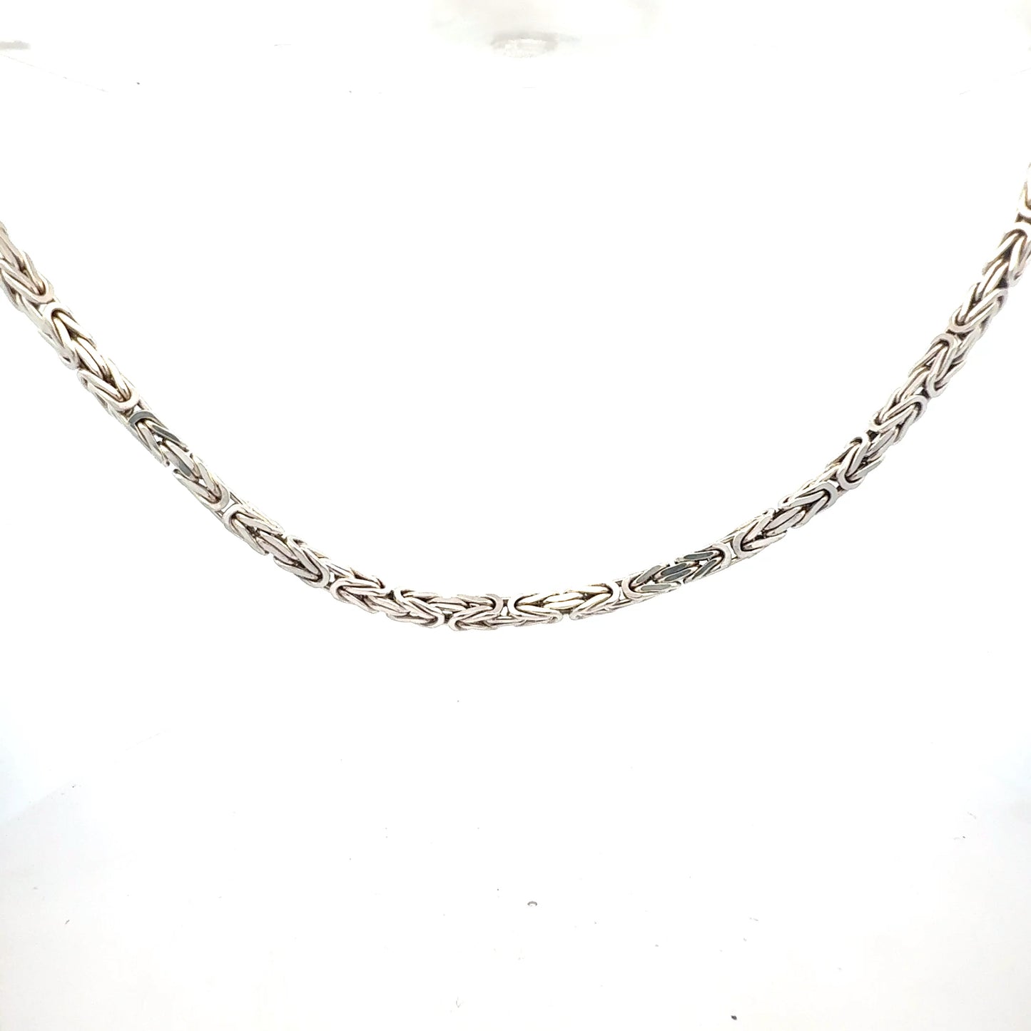 Königskette aus 925er Sterlingsilber, 58,10g, 65cm Länge – Detailansicht der hochwertigen Verarbeitung
