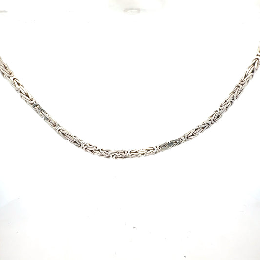 Königskette aus 925er Sterlingsilber, 58,10g, 65cm Länge – Detailansicht der hochwertigen Verarbeitung
