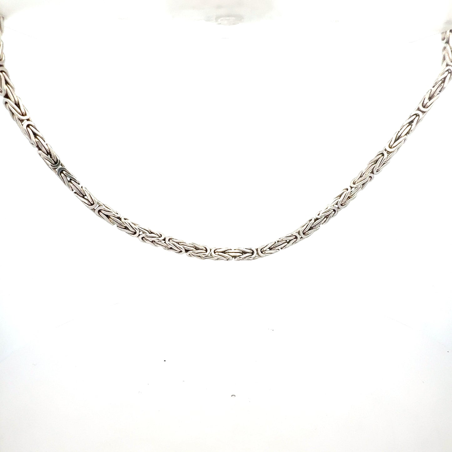 Edle Königskette aus Sterlingsilber – Komplettansicht des 58,10g schweren Schmuckstücks
